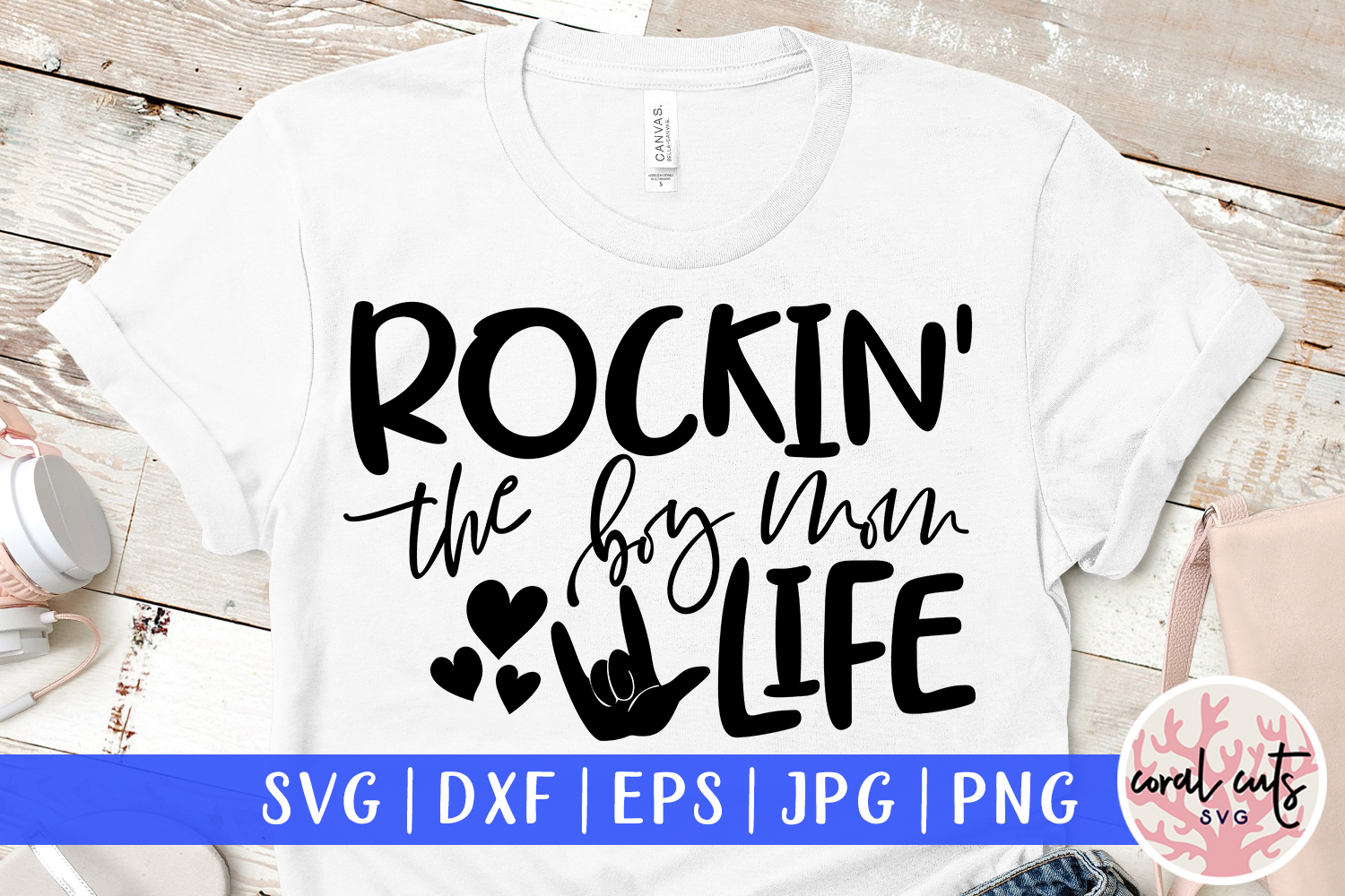 Download Rockin the boy mom life - Mother SVG EPS DXF PNG Cut File (257608) | Cut Files | Design Bundles