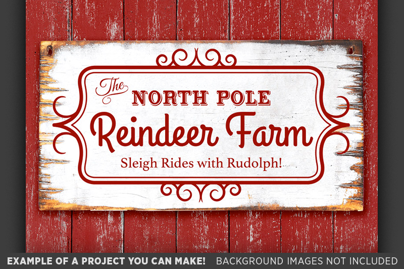 North Pole SVG - North Pole Sign - Reindeer SVG - Reindeer Farm ...