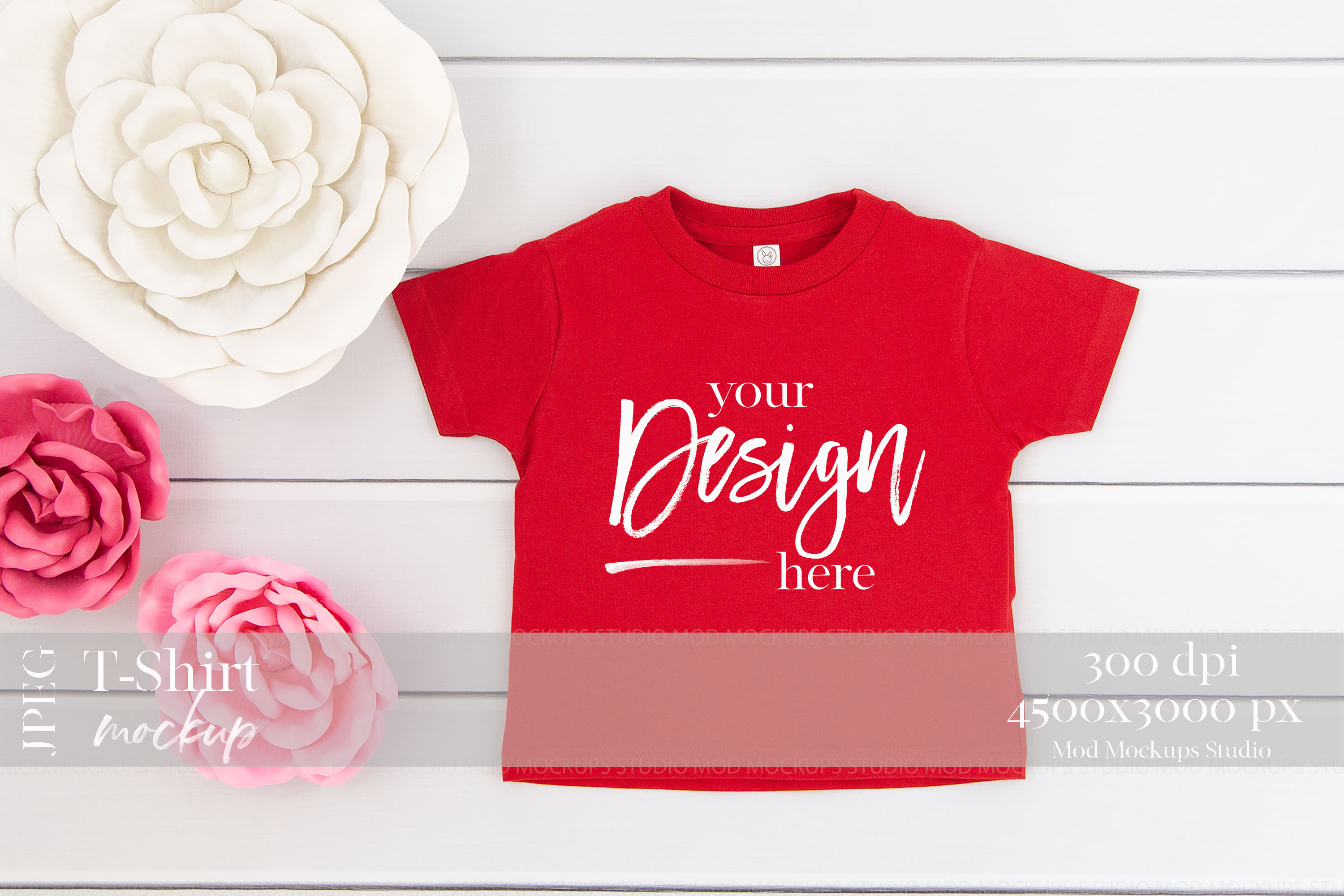 Download T Shirt Mock up RED | Rabbit Skins Mockup 3301T Toddler ...