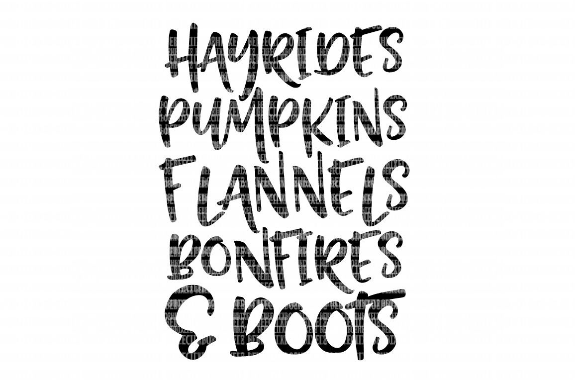 Download Fall Things Hayrides, Pumpkins, Flannels and Boots Iron On ...