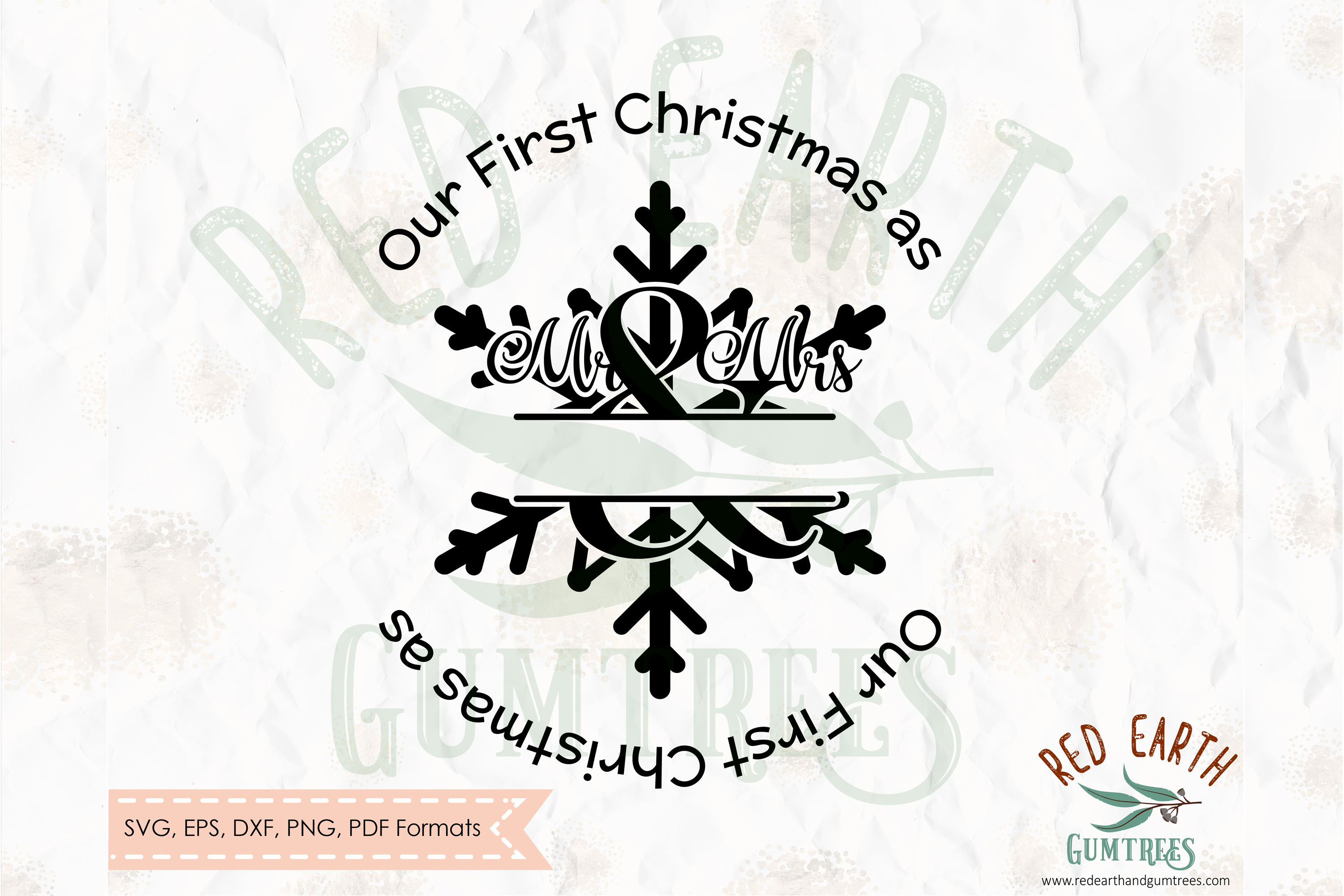 Download Our first Christmas as mr and Mrs decal bauble SVG,PNG,DXF ...