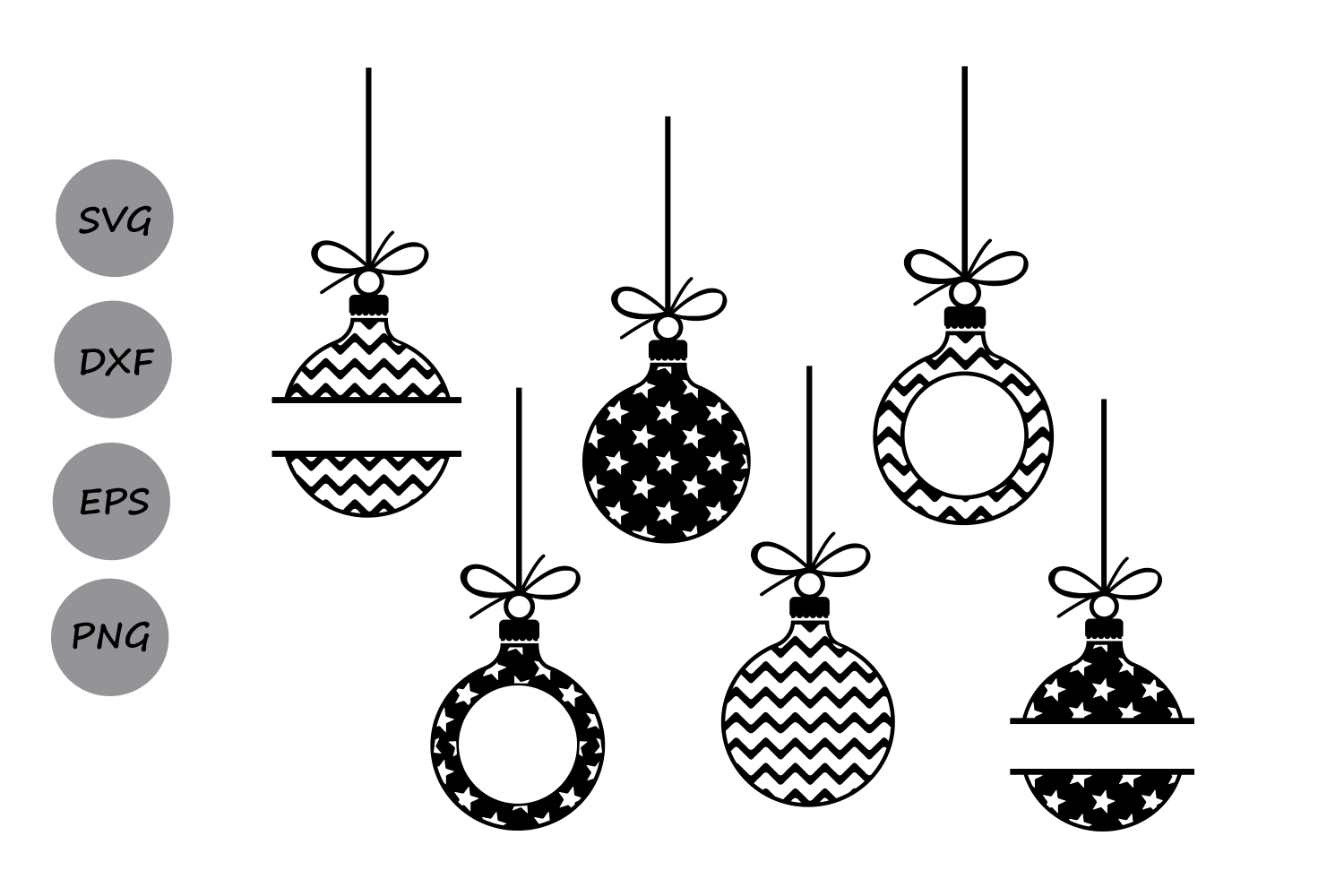 Download Christmas svg ornaments, christmas ornaments monogram ...