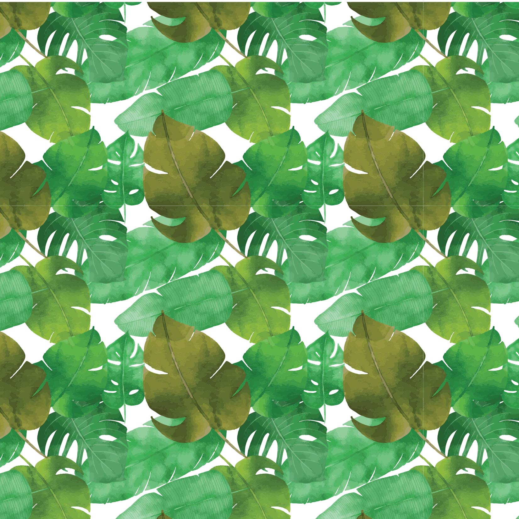 Palm leaf pattern, Tropical leaves digital paper, Digital Scrapbook