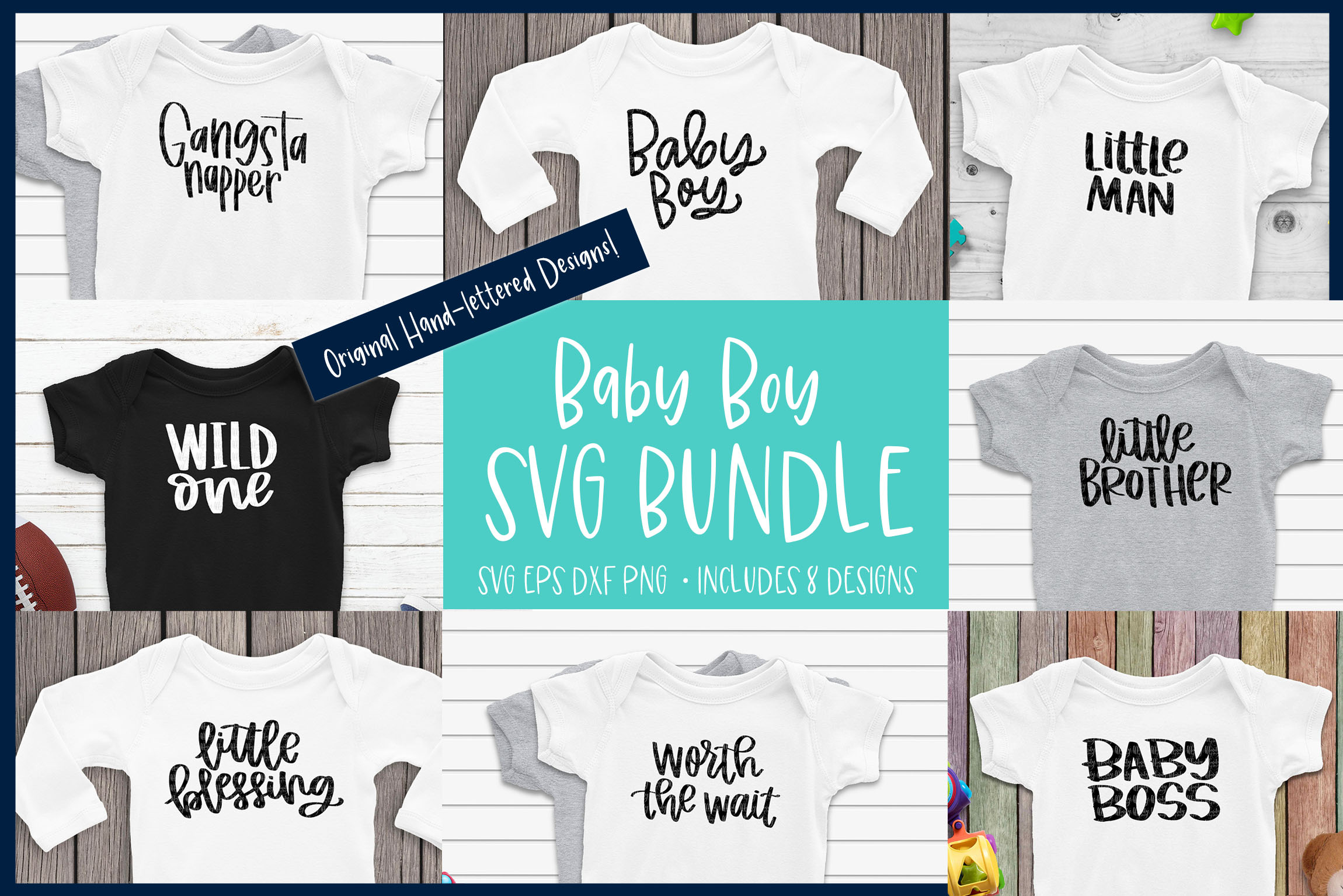 Baby Boy SVG Bundle for crafters for Silhouette and Cricut ...