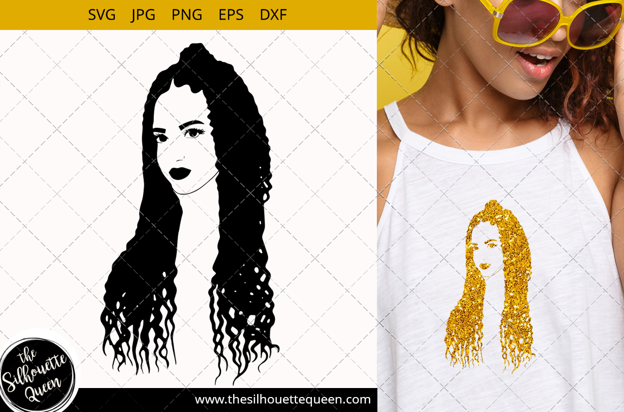 Download Afro Woman svg with Cornrow braids, African American woman