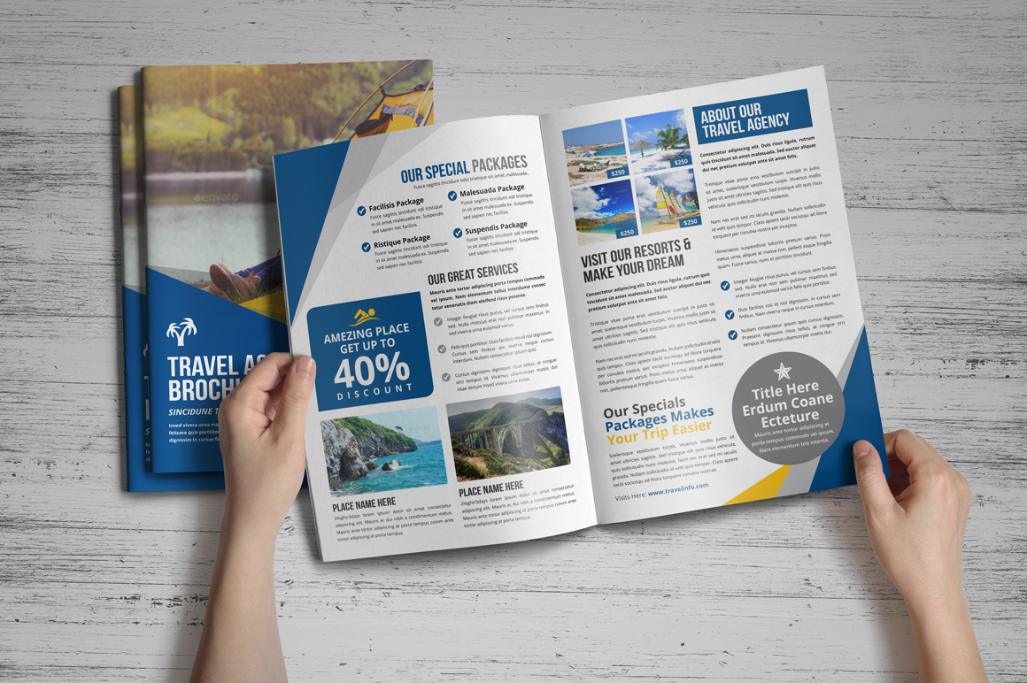 Holiday Travel Bifold & Trifold Brochure