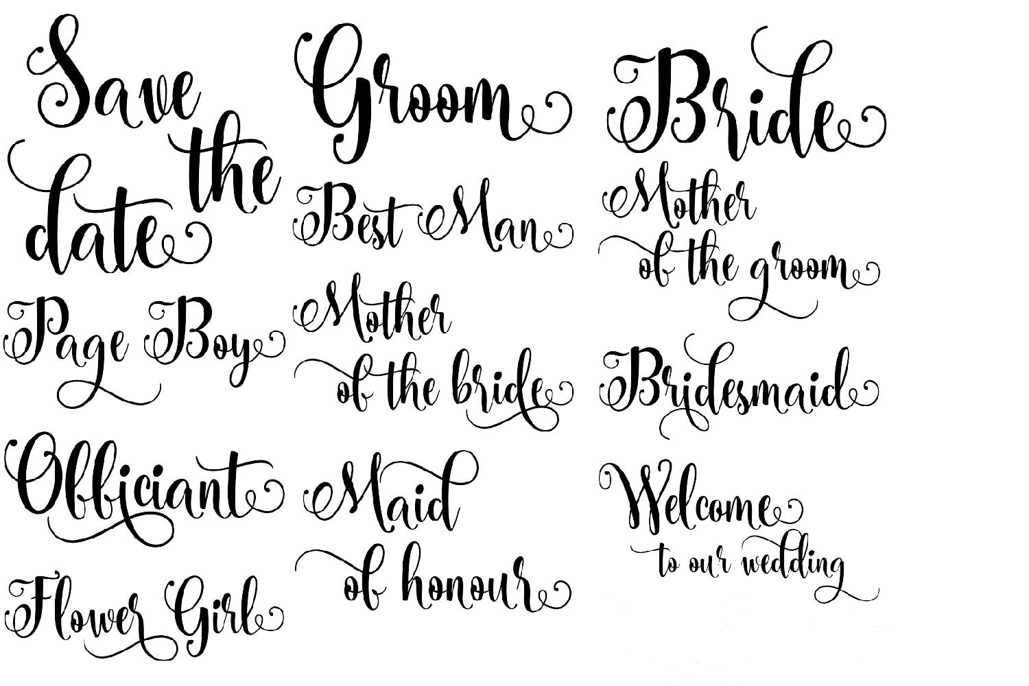 Wedding BUNDLE - svg cut files