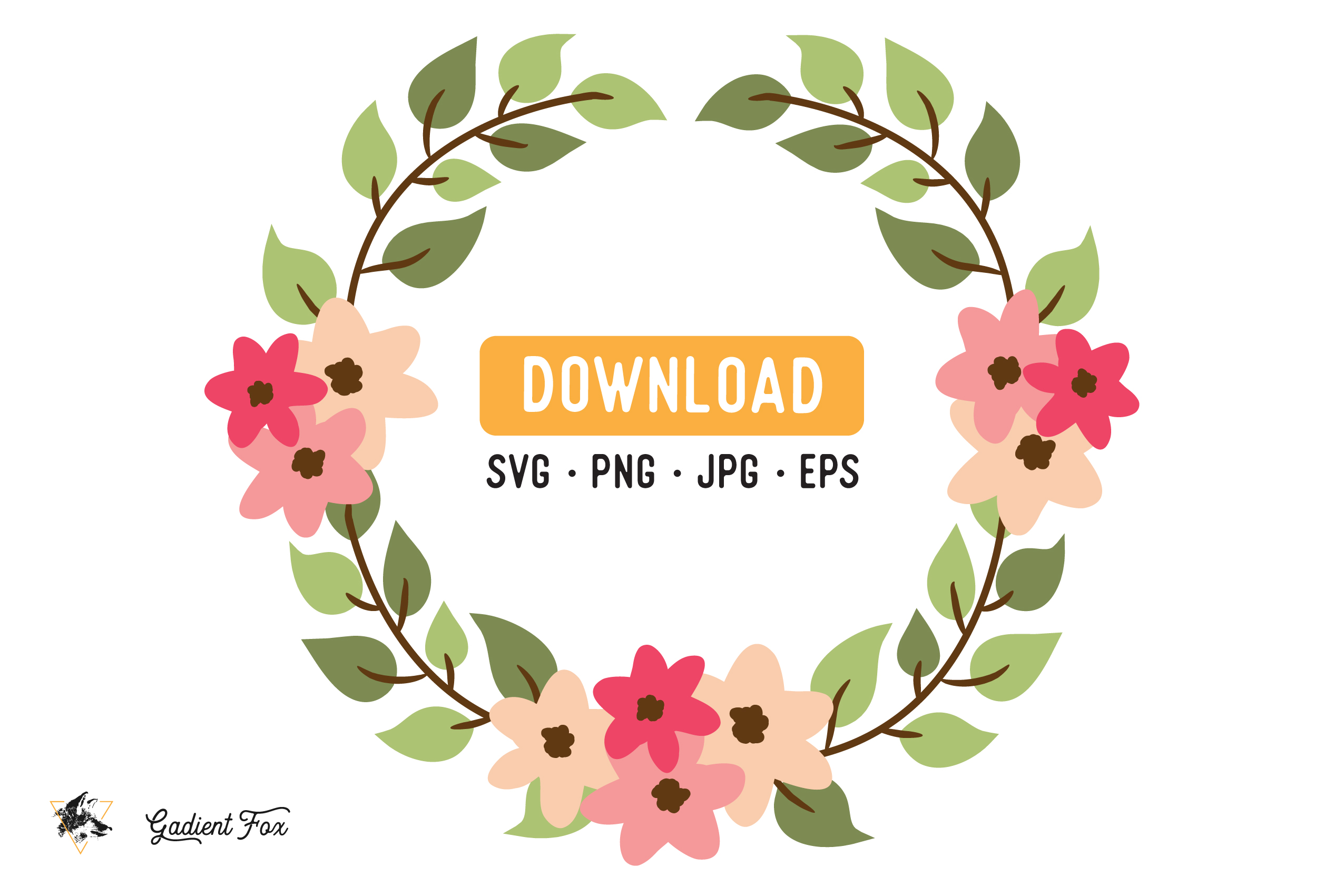 Free Free 245 Flower Wreath Vector Svg SVG PNG EPS DXF File