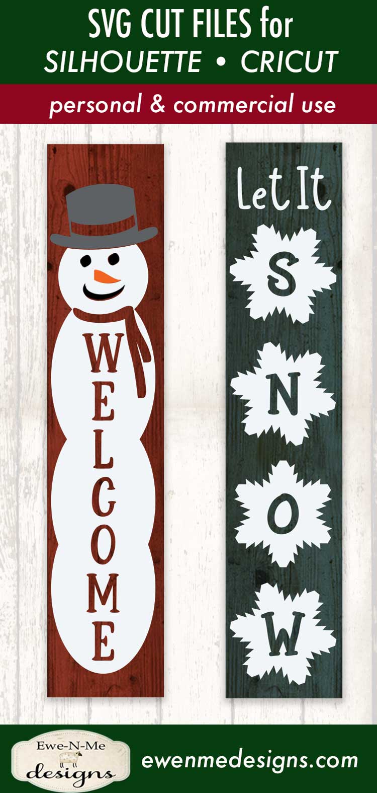 Download Welcome Snowman - Let It Snow - Vertical SVG