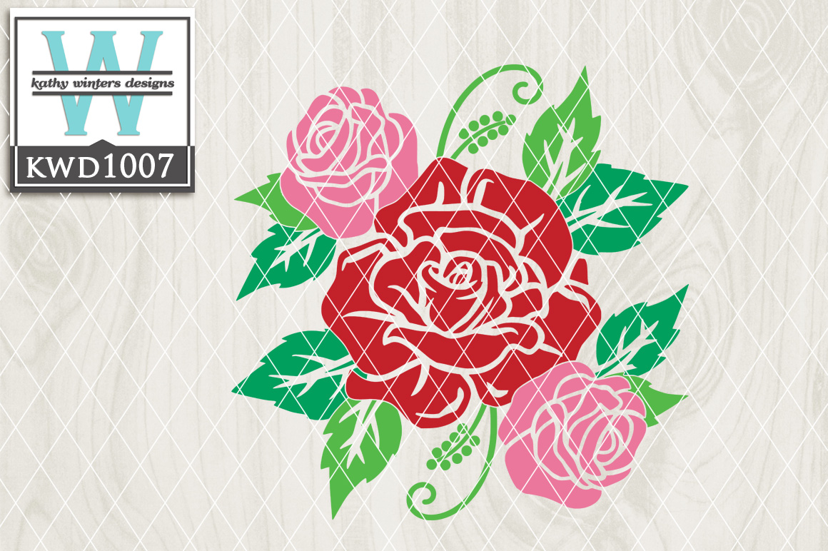 Valentine SVG - Rose Cluster