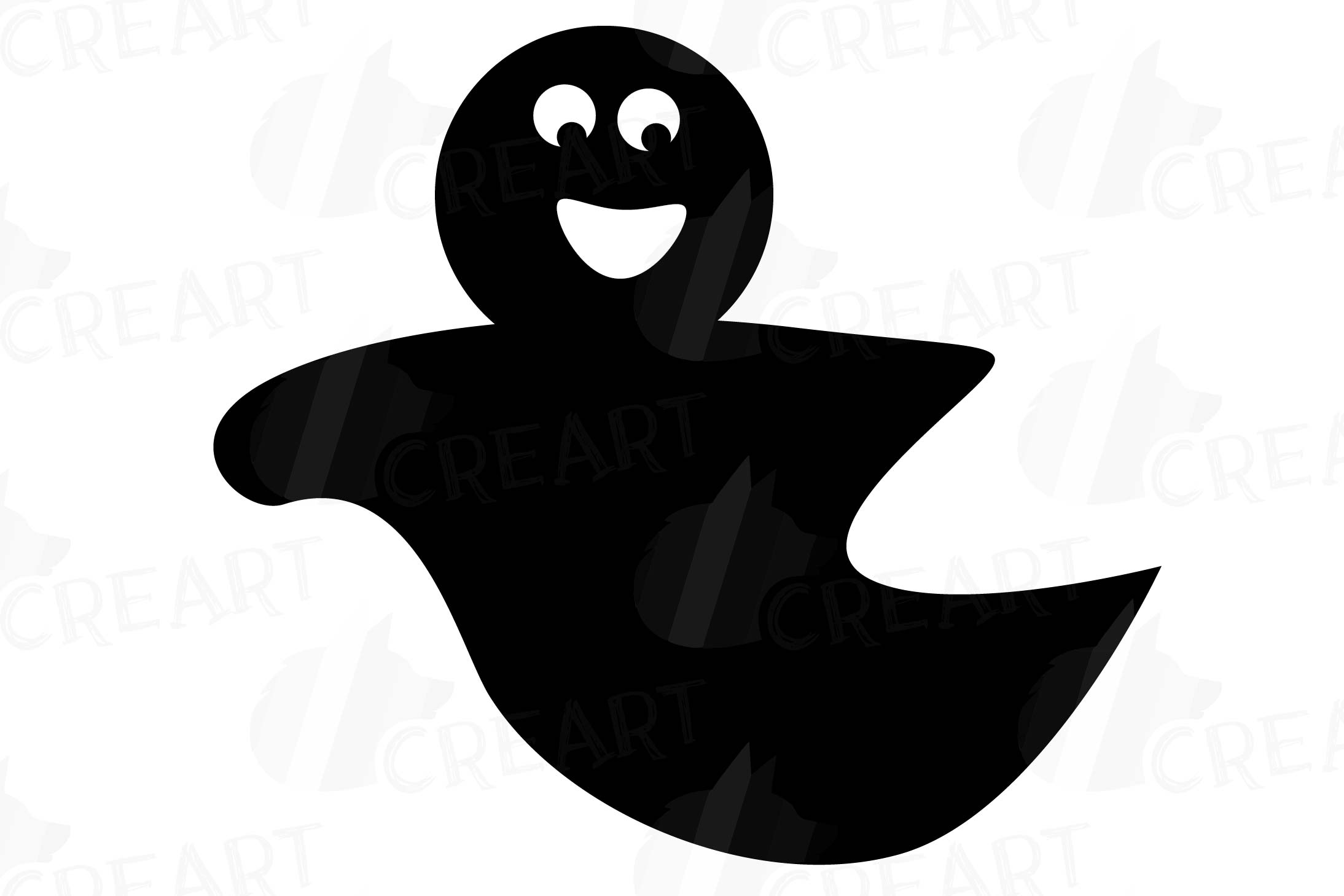 ghost silhouette clipart