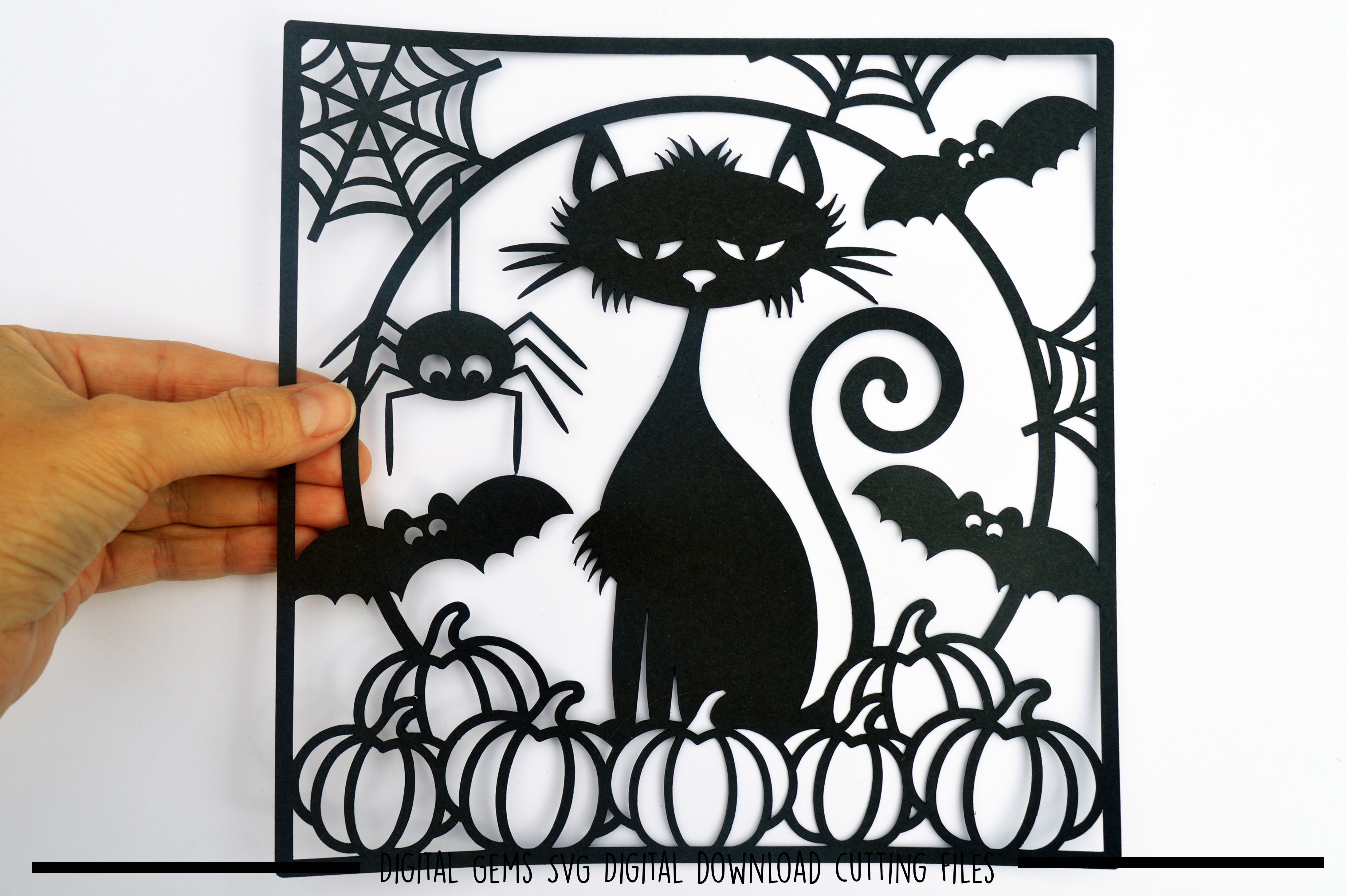 Download Halloween paper cut SVG DXF EPS files (32498) | SVGs | Design Bundles