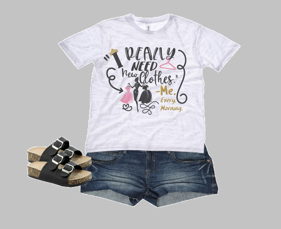 Download Funny SVG Girly SVG I Really Need New Clothes SVG