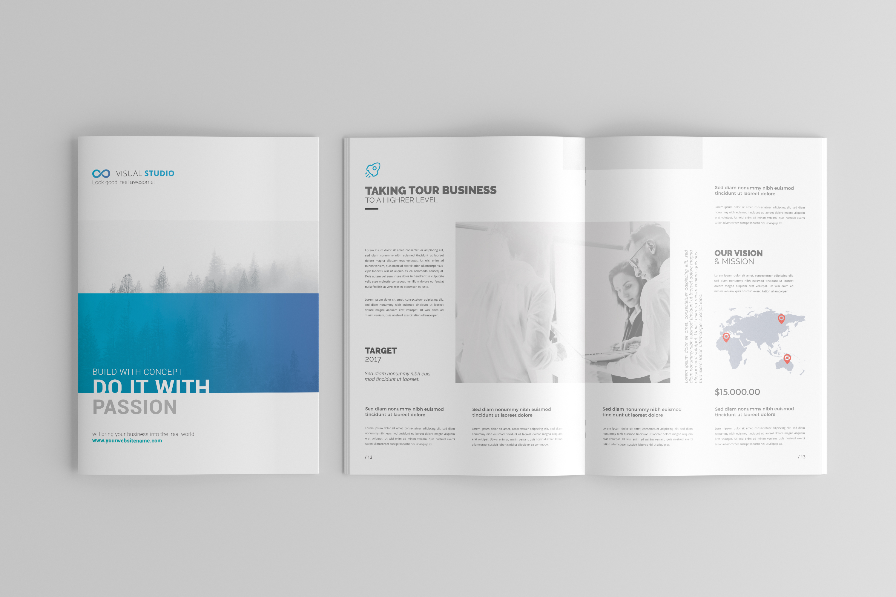 A4 Brochure / Catalog MockUp (146088) Mock Ups Design Bundles