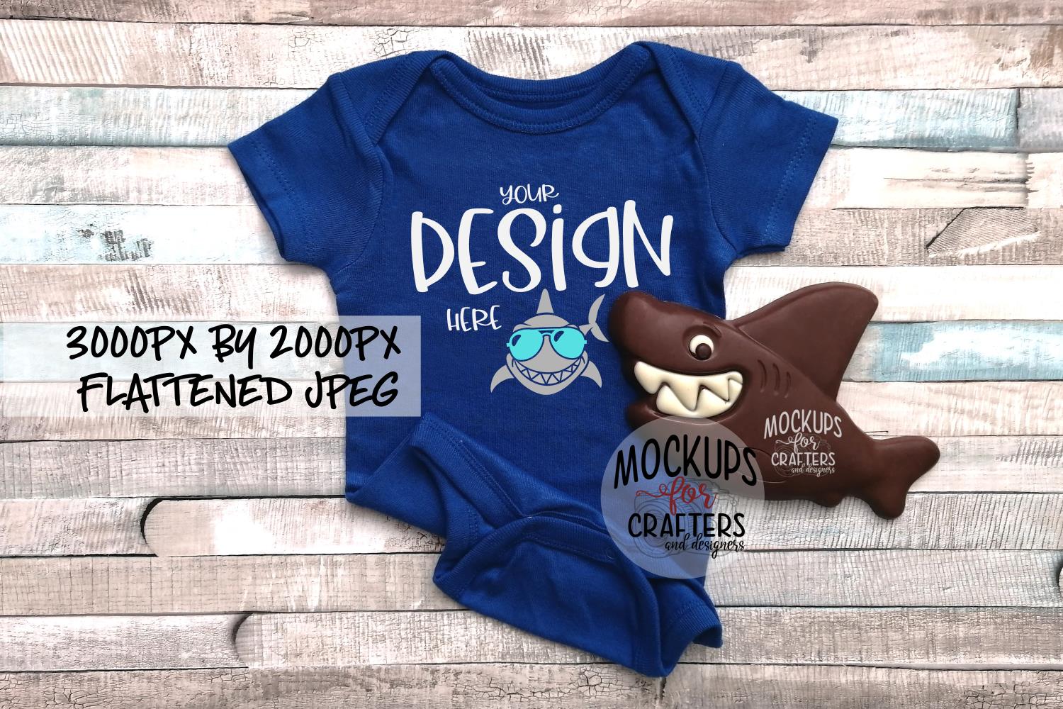 Download Baby bodysuit MOCK-UP, Shark, Beachy theme (465687 ...