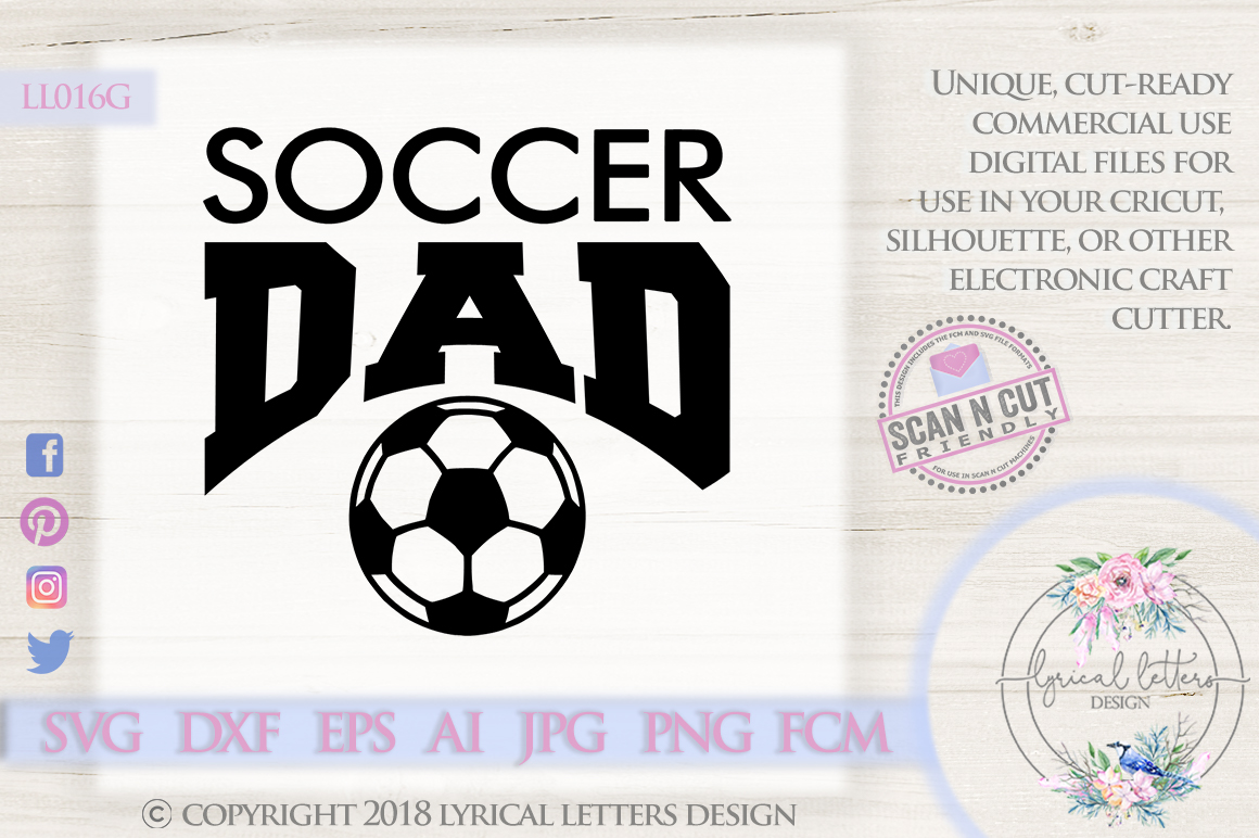Download Soccer Dad Sports SVG DXF Cut File LL016G