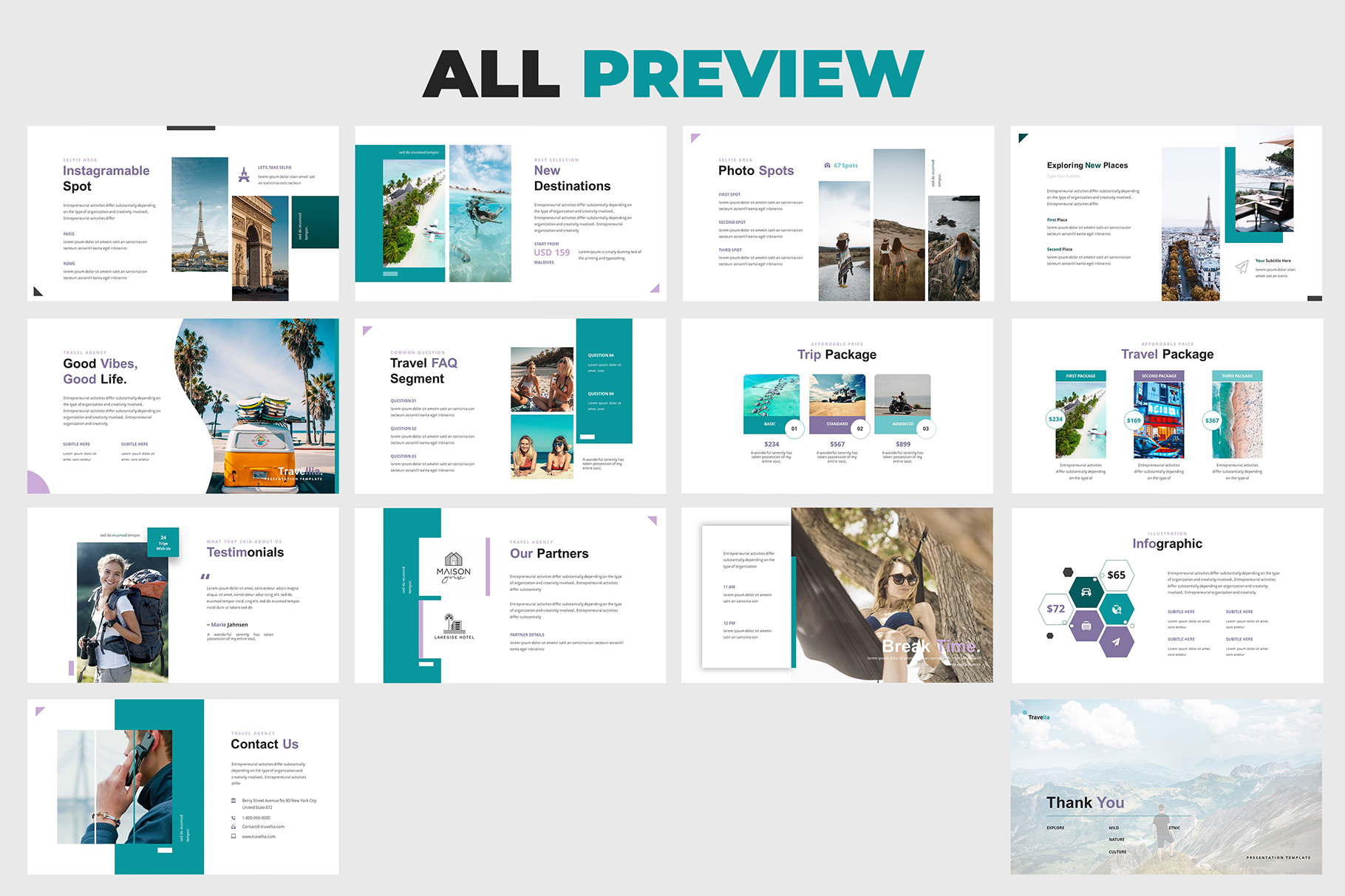 Travel Guide Template Google Slides