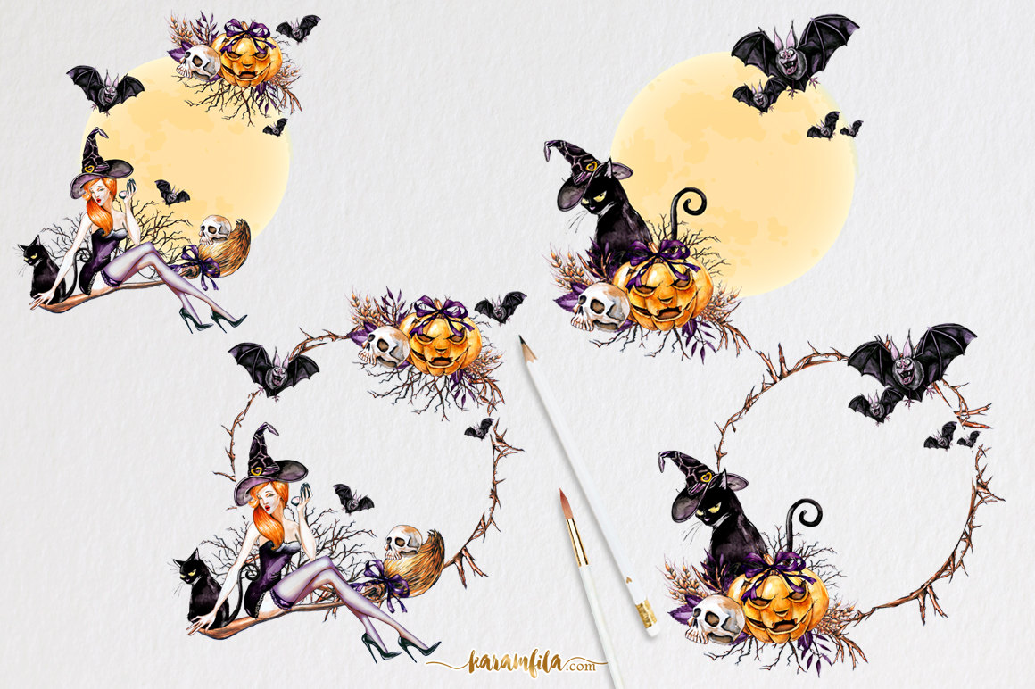 Download Halloween Clipart (95101) | Illustrations | Design Bundles