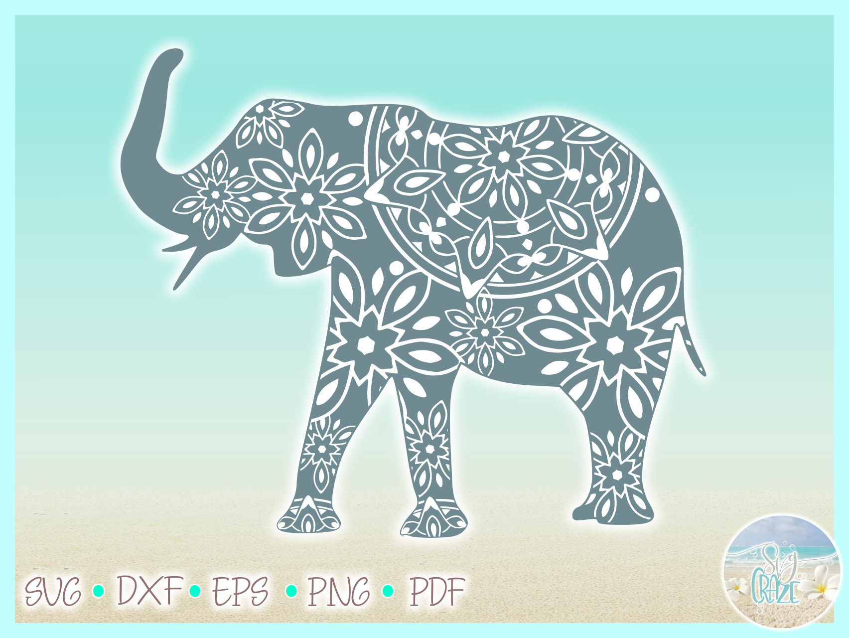 Free Free 247 Elephant Mandala Cricut SVG PNG EPS DXF File