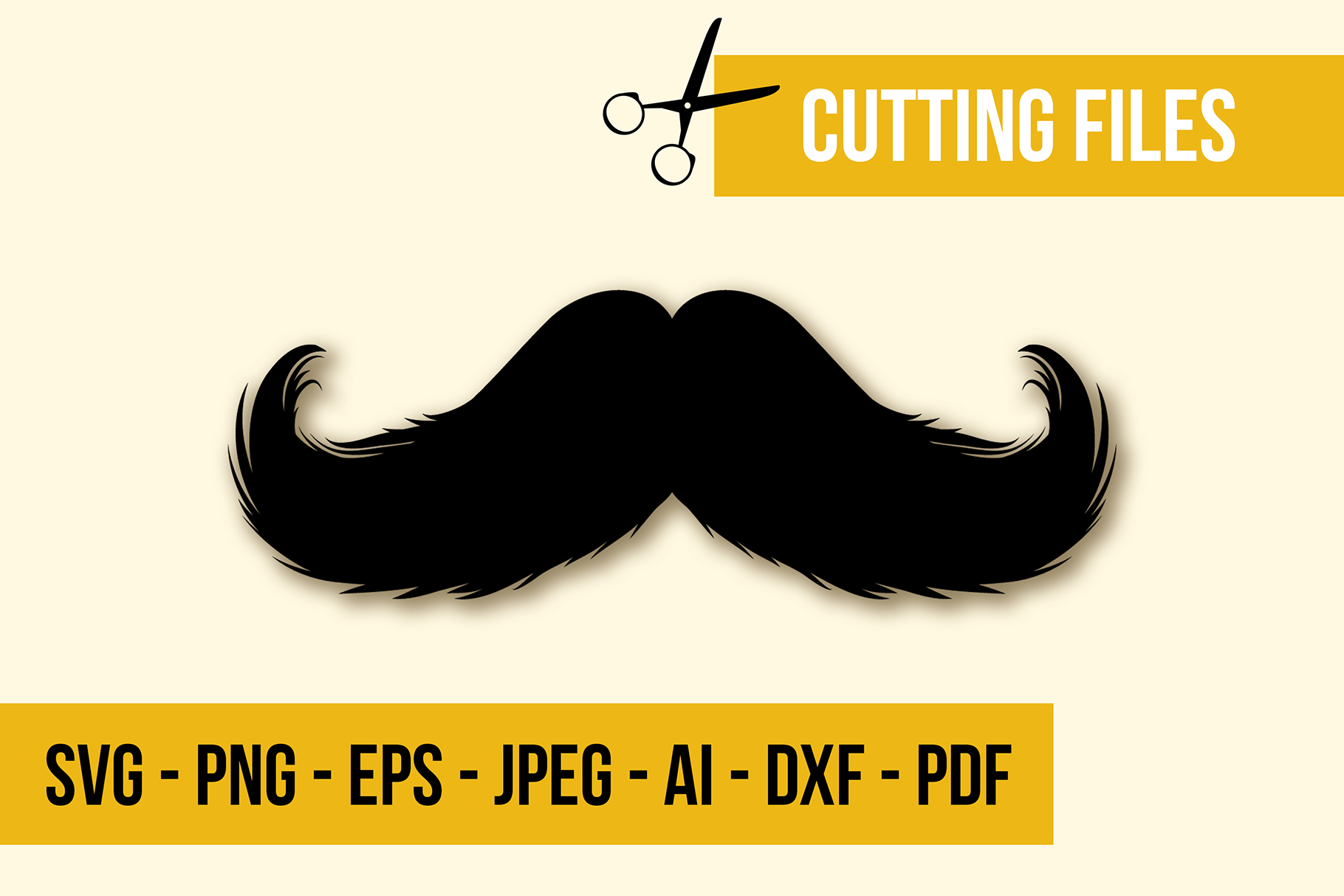 Download Mustache No 2 SVG Cut File (280127) | SVGs | Design Bundles