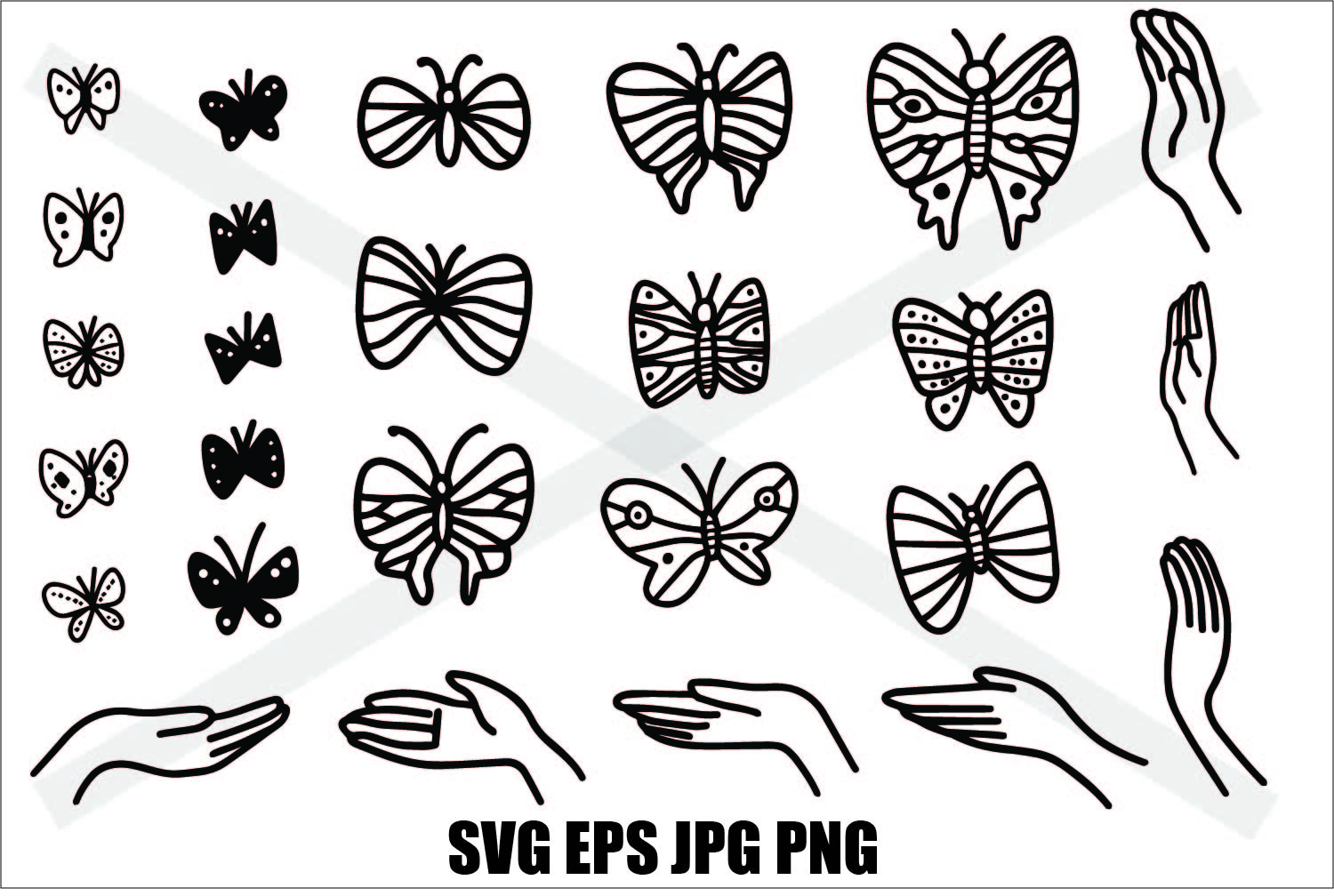 Download Butterfly Line Drawing Svg Eps Jpg Png PSD Mockup Templates