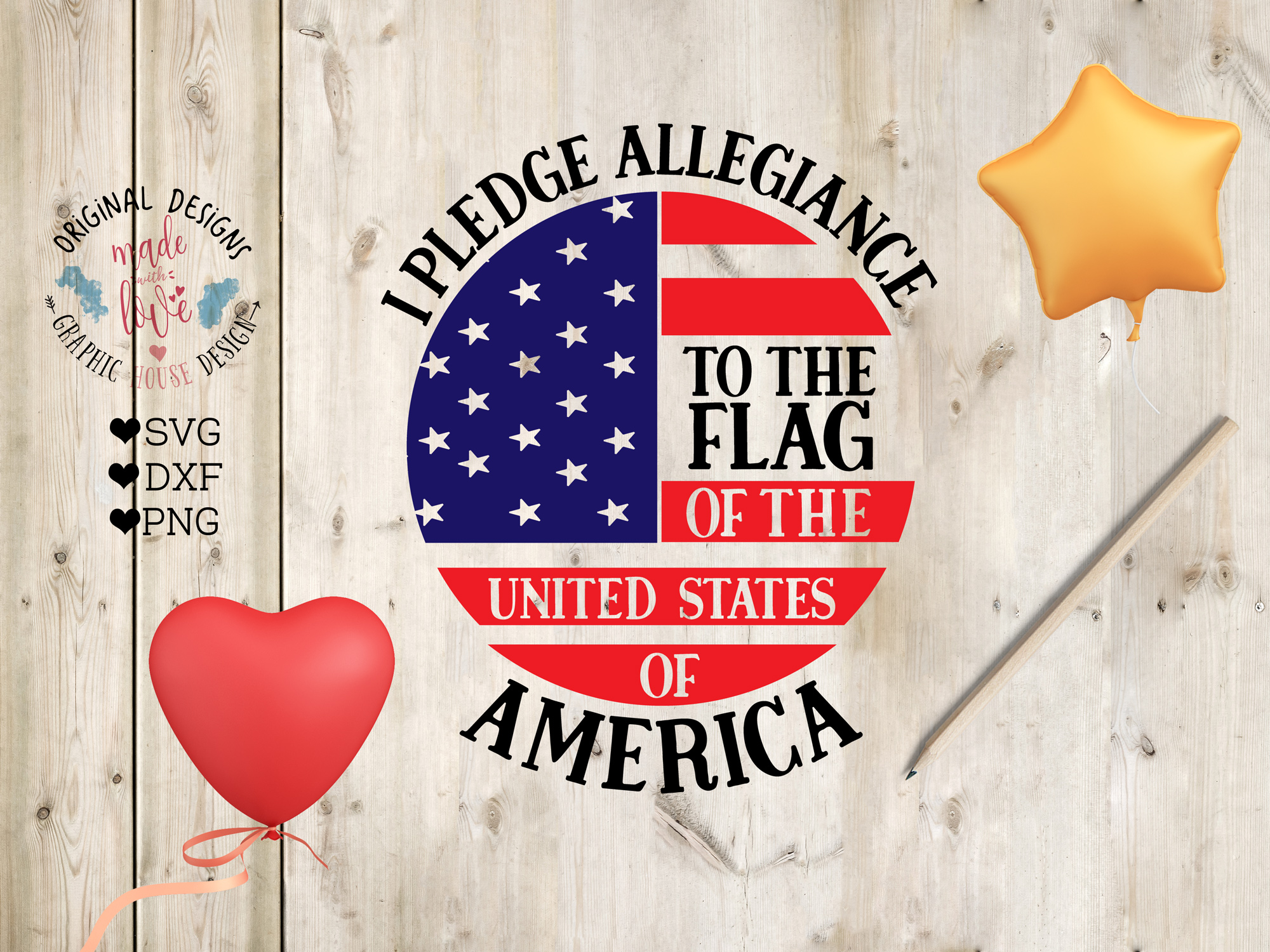 Download I Pledge Allegiance to the Flag - American Patriotic SVG