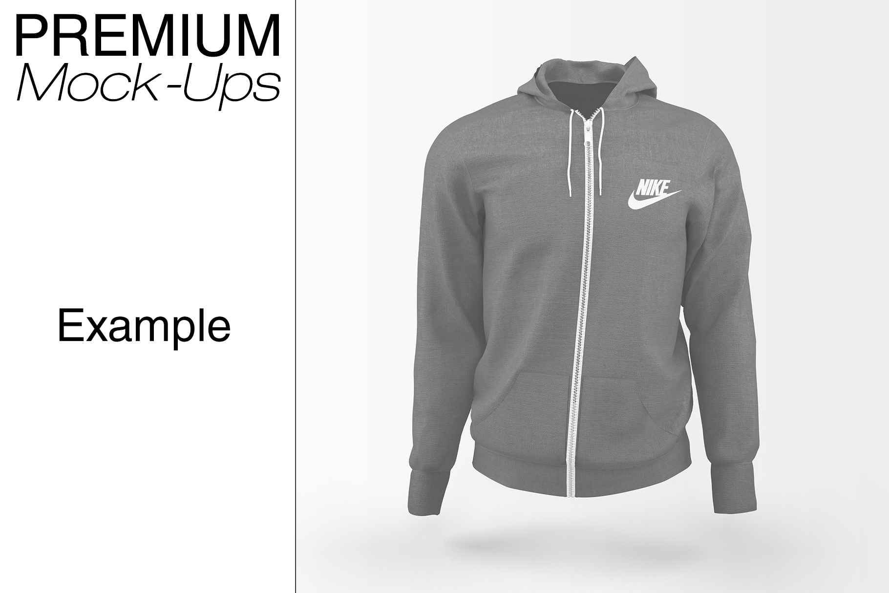 Download Men's Full-Zip Hoodie Mockup (81623) | Mock Ups | Design ...