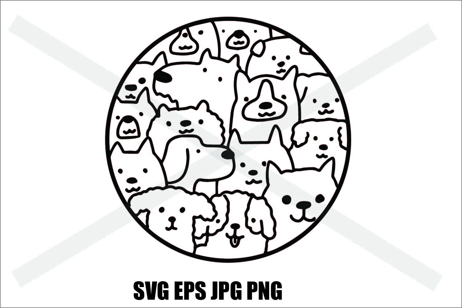 Dog Gang Svg Eps Jpg Png 381198 Illustrations Design Bundles