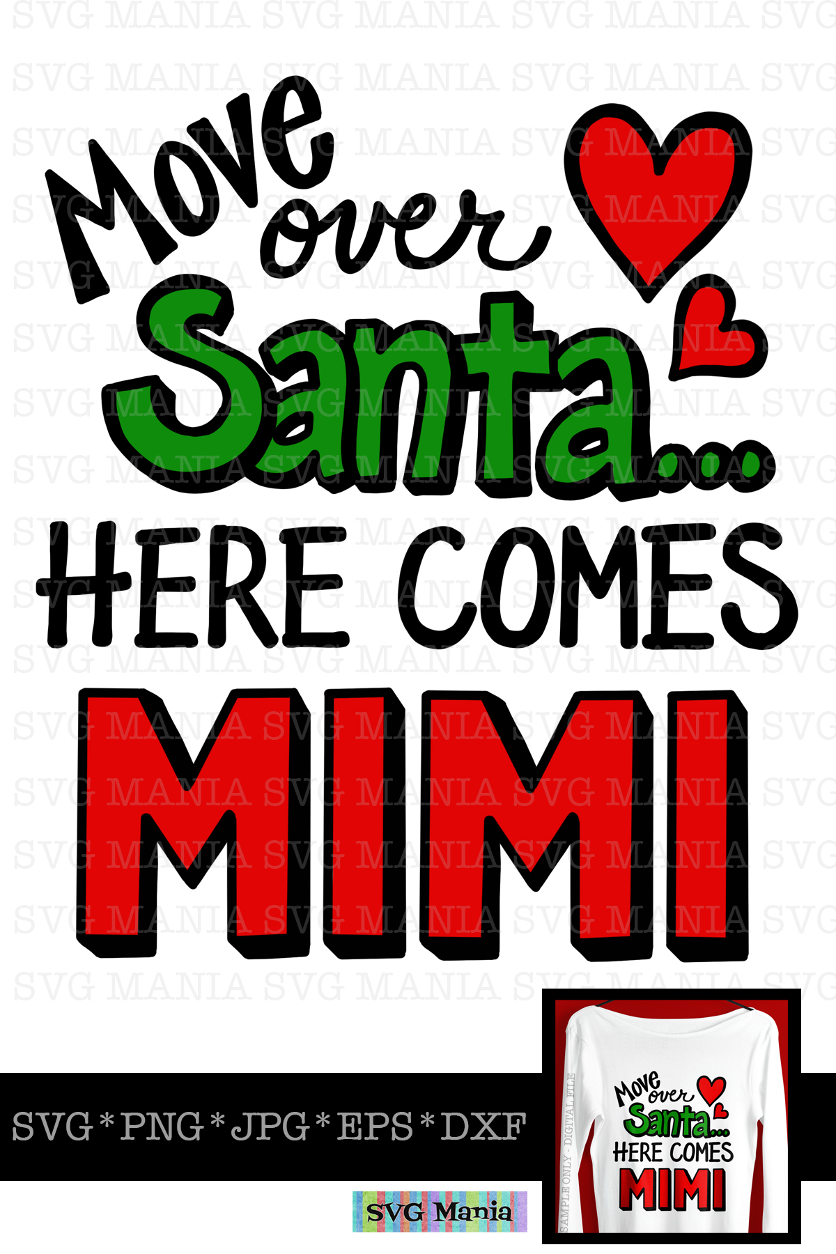 Download SVG File Christmas Mimi Saying, Funny Mimi SVG. Holiday ...