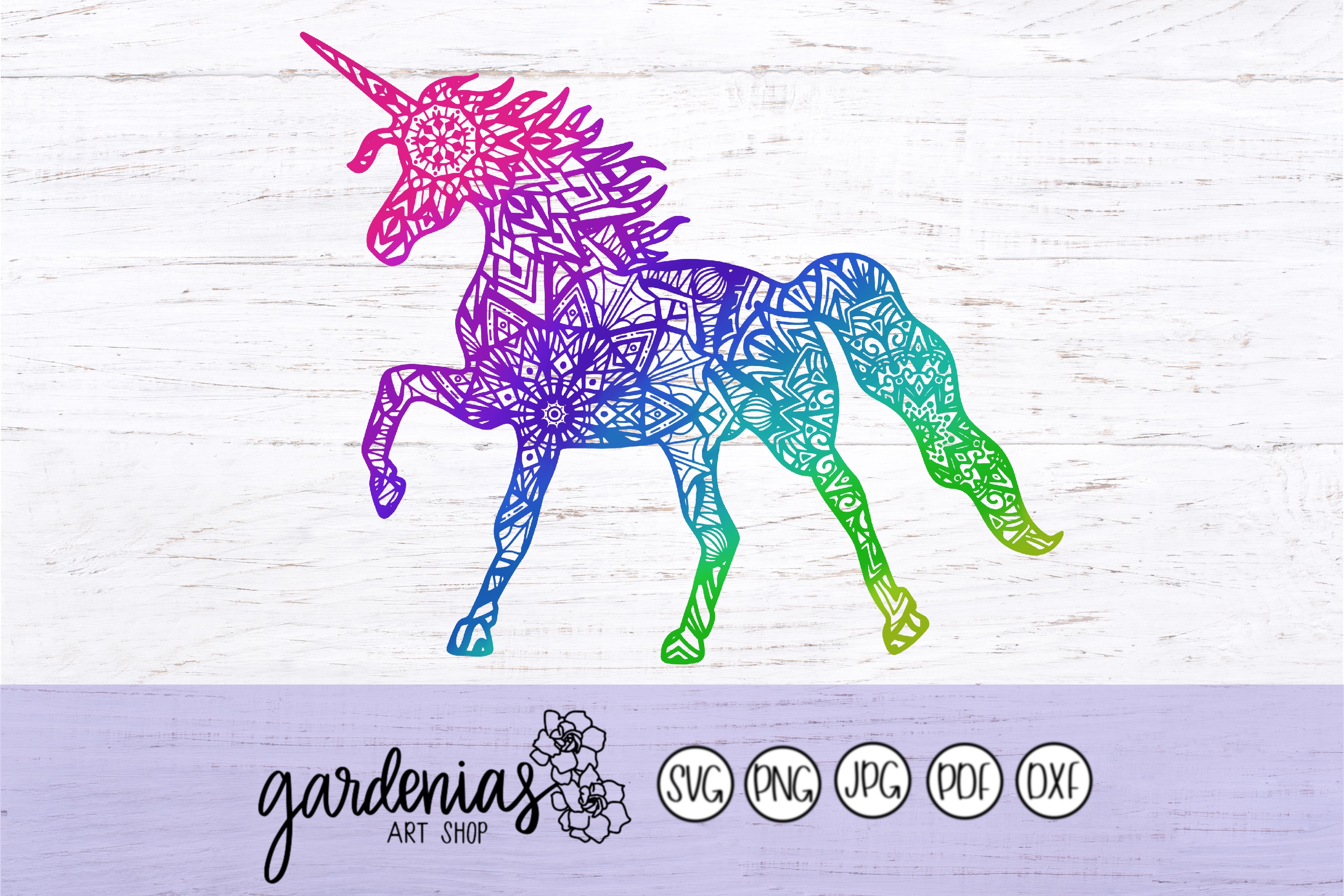 Download Downloadable Unicorn Mandala Svg Free SVG, PNG, EPS, DXF File