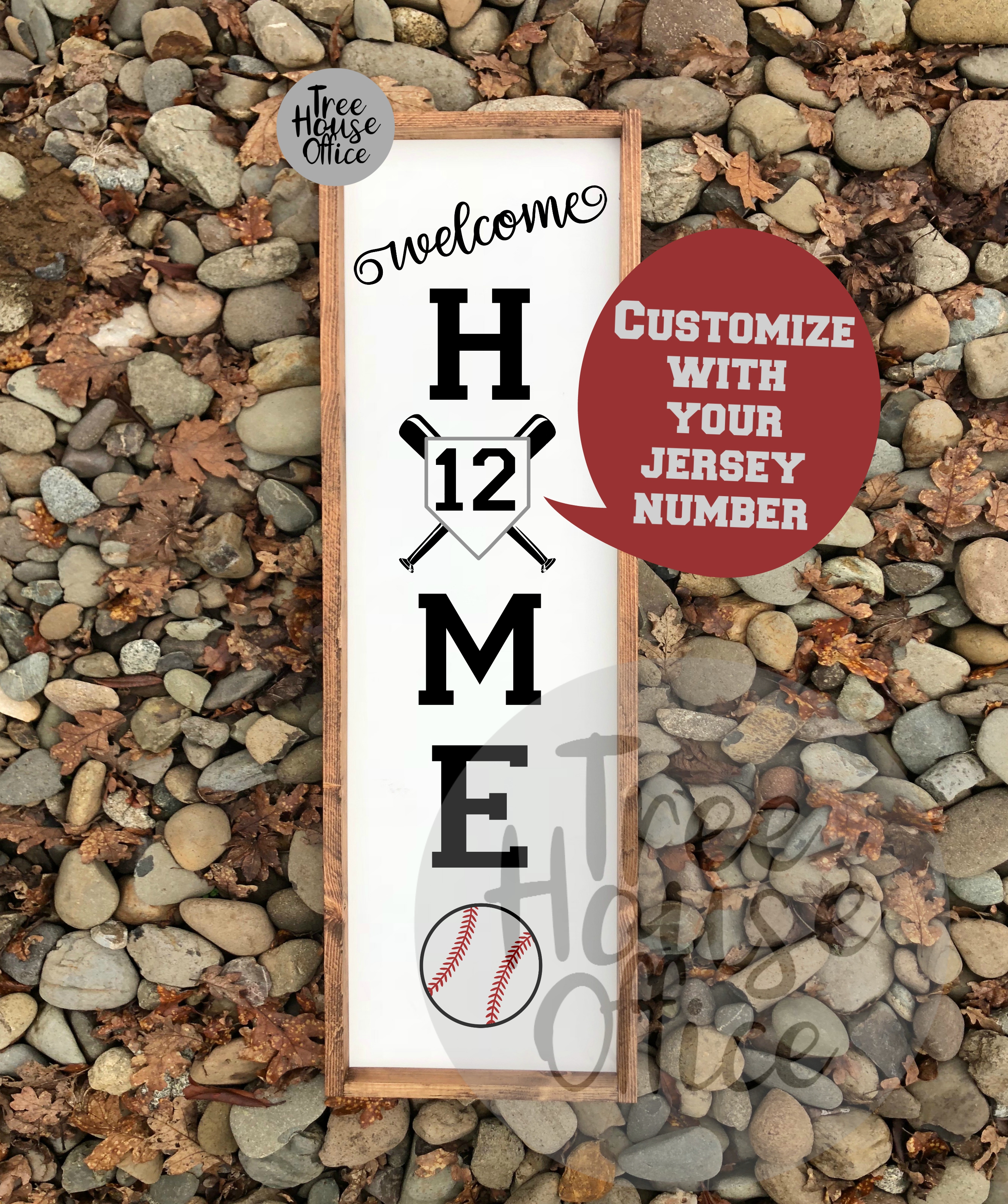Download Welcome Home Baseball Front Porch Sign SVG/DXF/PNG/JPG