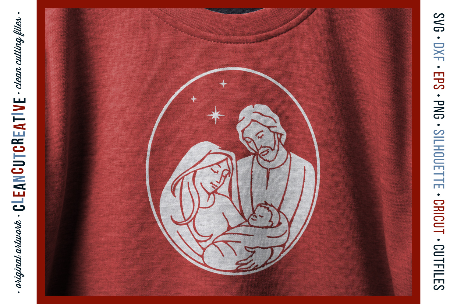 Christmas Nativity Design - Holy Family - Baby Jesus SVG
