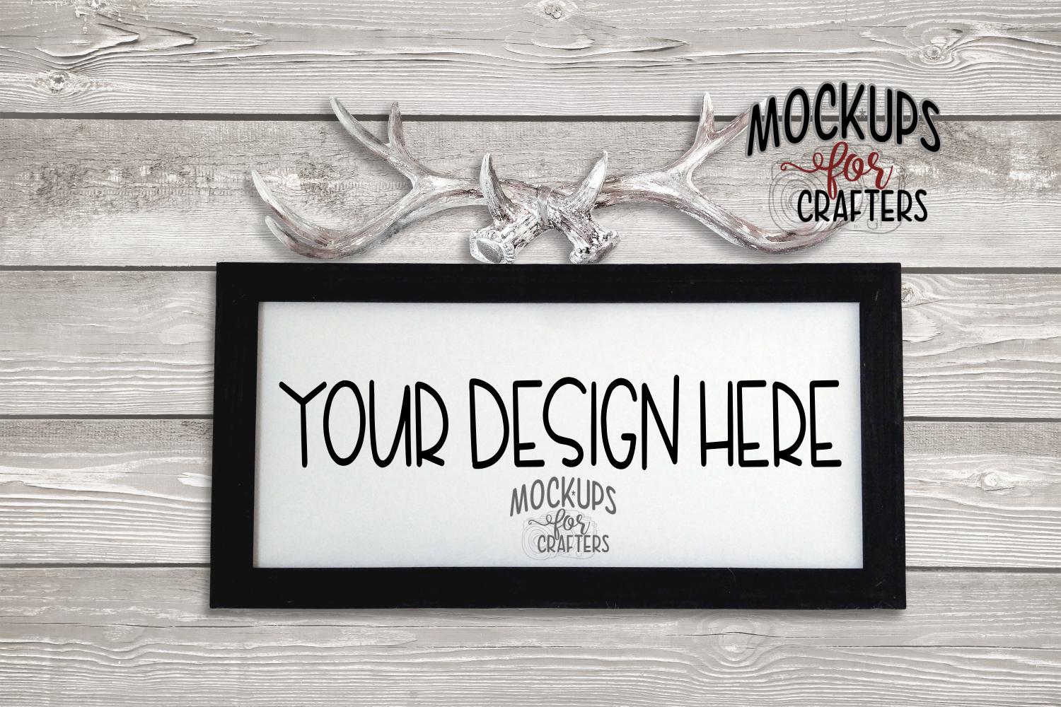 Download MOCK-UP REVERSE CANVAS 10x20, antlers accessory (296314) | Decorative | Design Bundles