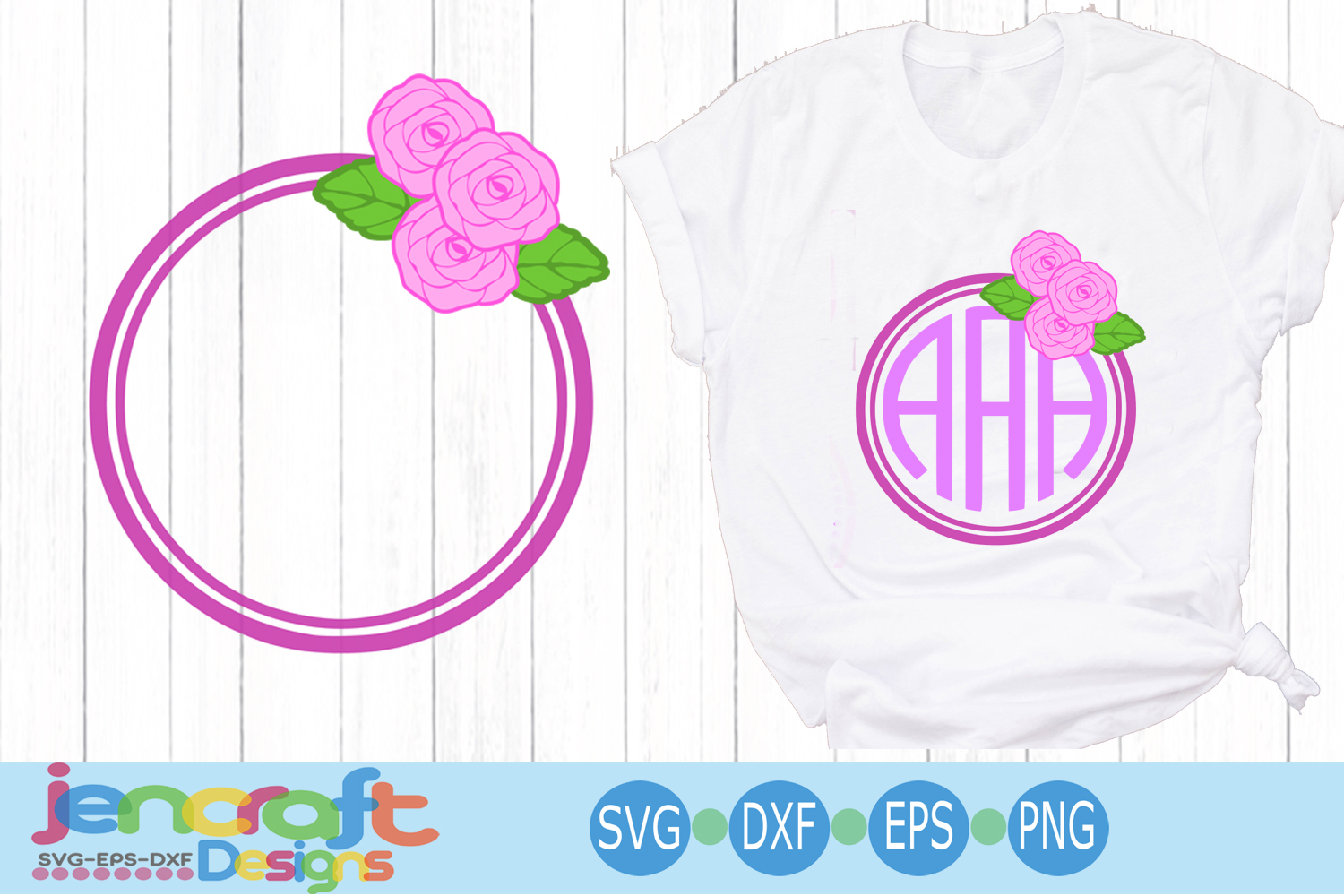 Download Floral Rose monogram Frame, Bow Mom svg Circle monogram