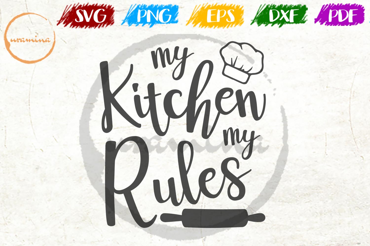 My Kitchen My Rules Kitchen SVG PDF PNG (175576) | SVGs | Design Bundles