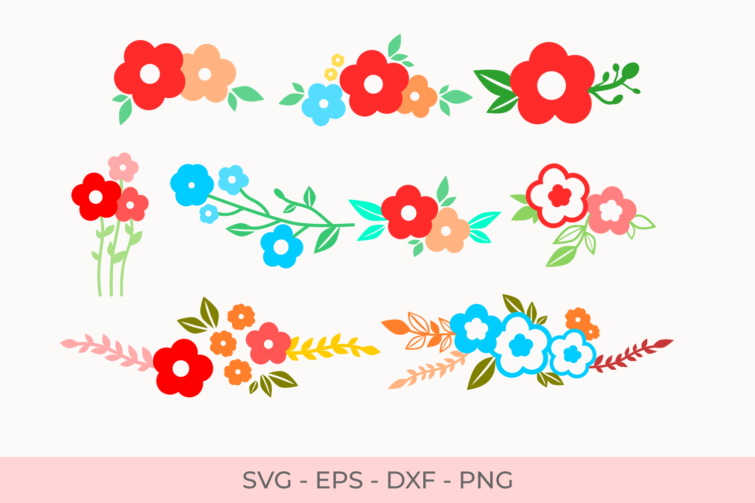 Flowers Svg, Florals Svg, Svg Files