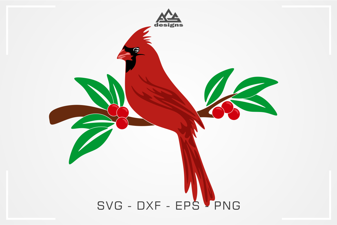 Cardinal Bird Packs Svg Design example image 2.