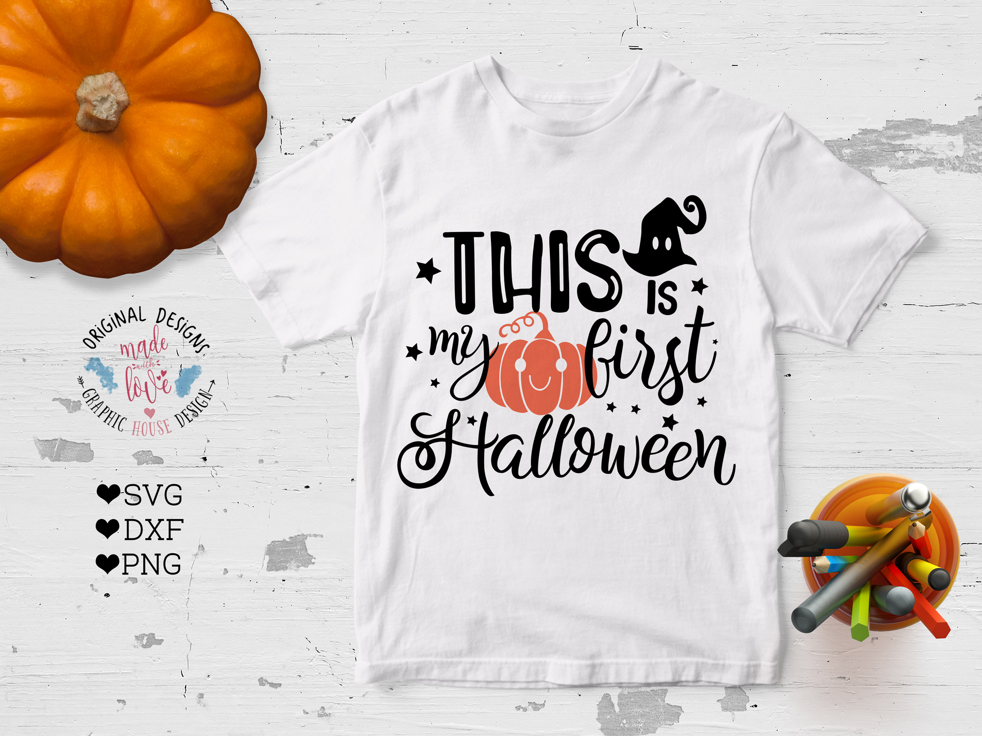 My First Halloween Cut File SVG, DXF, PNG (32669) | SVGs ...
