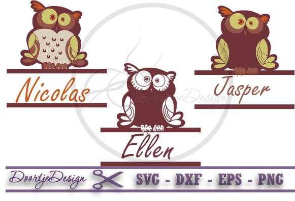 Download Split Monogram Owl SVG, Split Owls Monogram Svg Frame (51676) | SVGs | Design Bundles