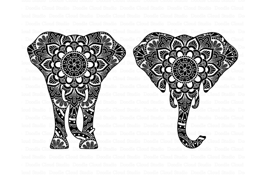 Download Elephant SVG, Elephant Head Mandala SVG files.