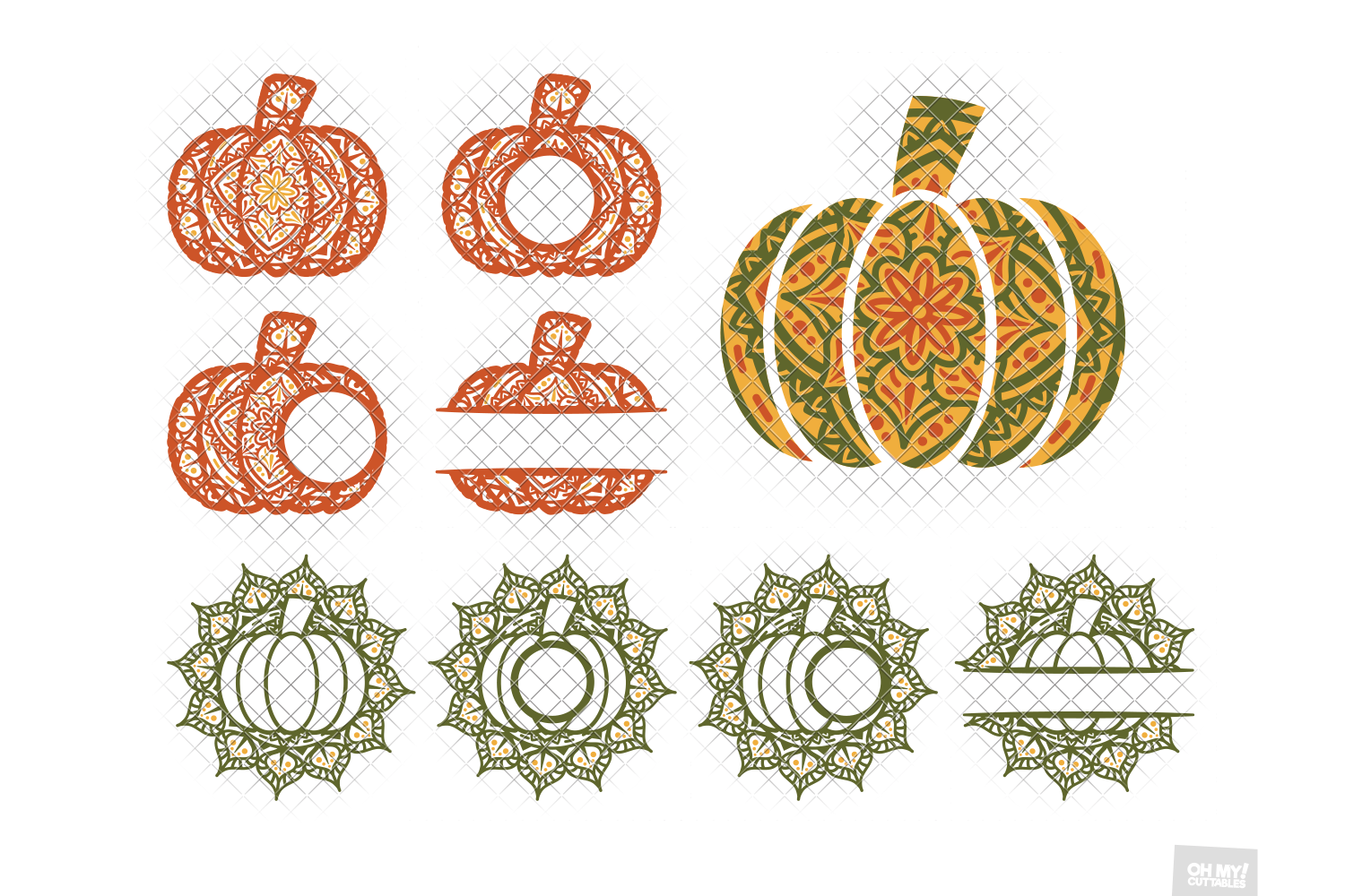 Download Pumpkin Mandala SVG in SVG, DXF, PNG, EPS, JPG