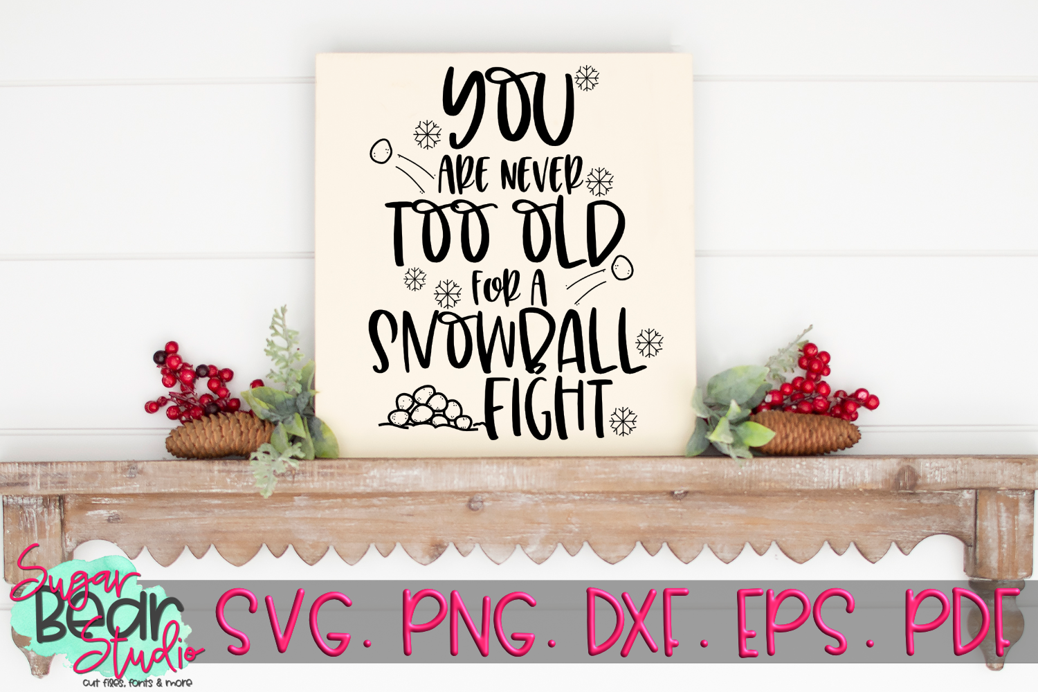 Snowball Fight - A Winter SVG (325385) | SVGs | Design Bundles