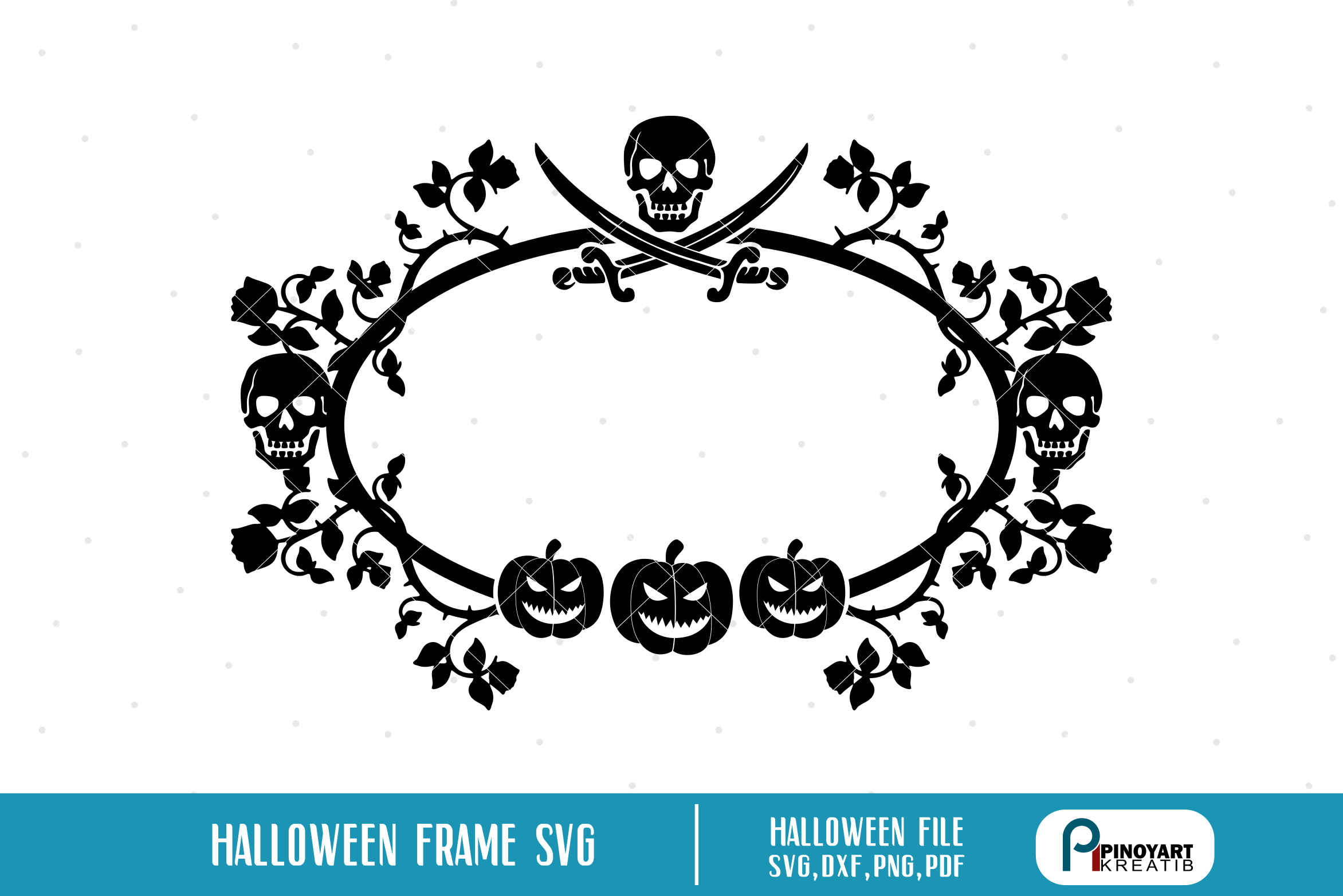 Download Halloween Monogram Frame svg, Monogram Frame svg, Monogram ...