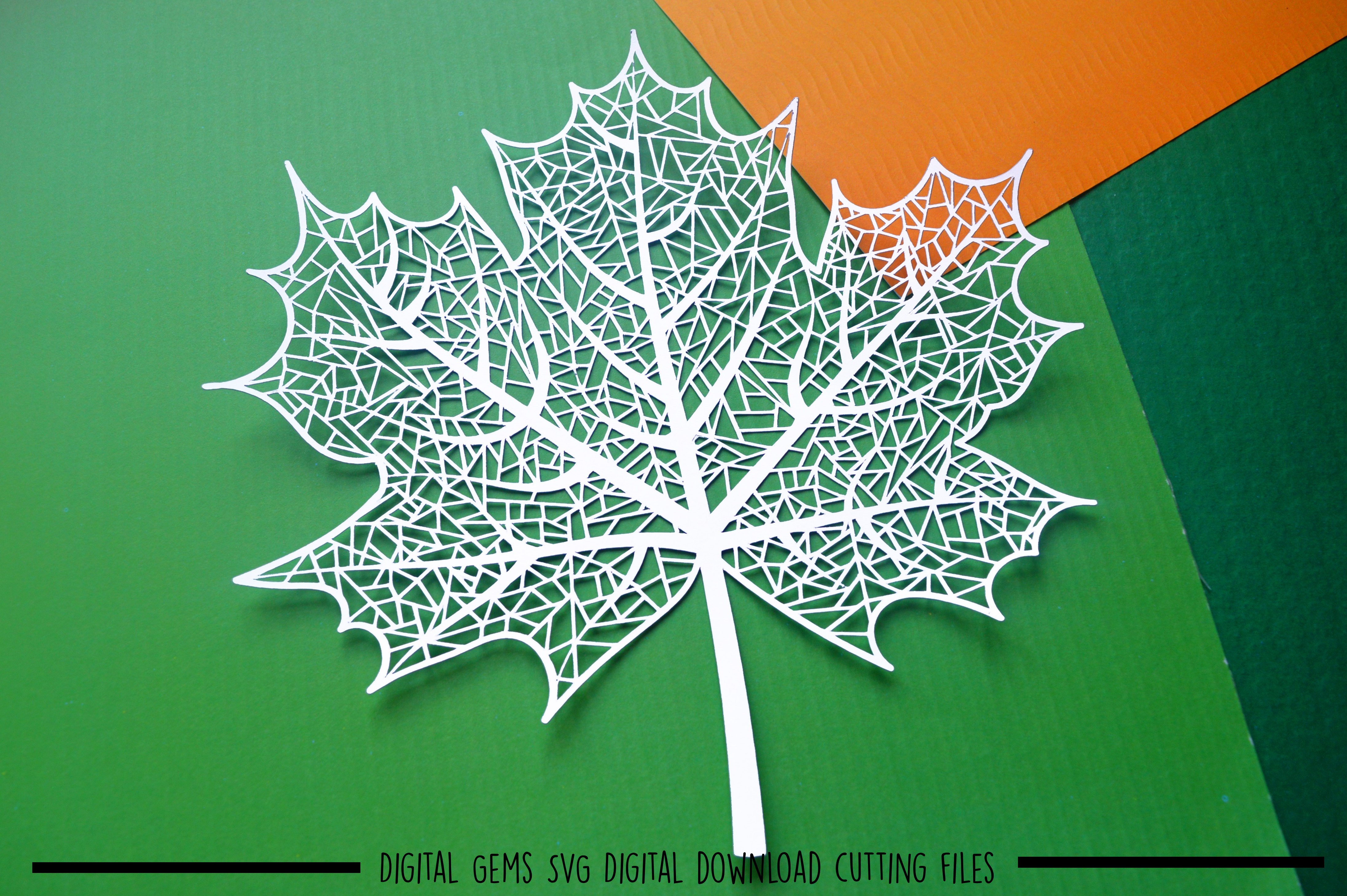 Download Leaf paper cut SVG / DXF / EPS files