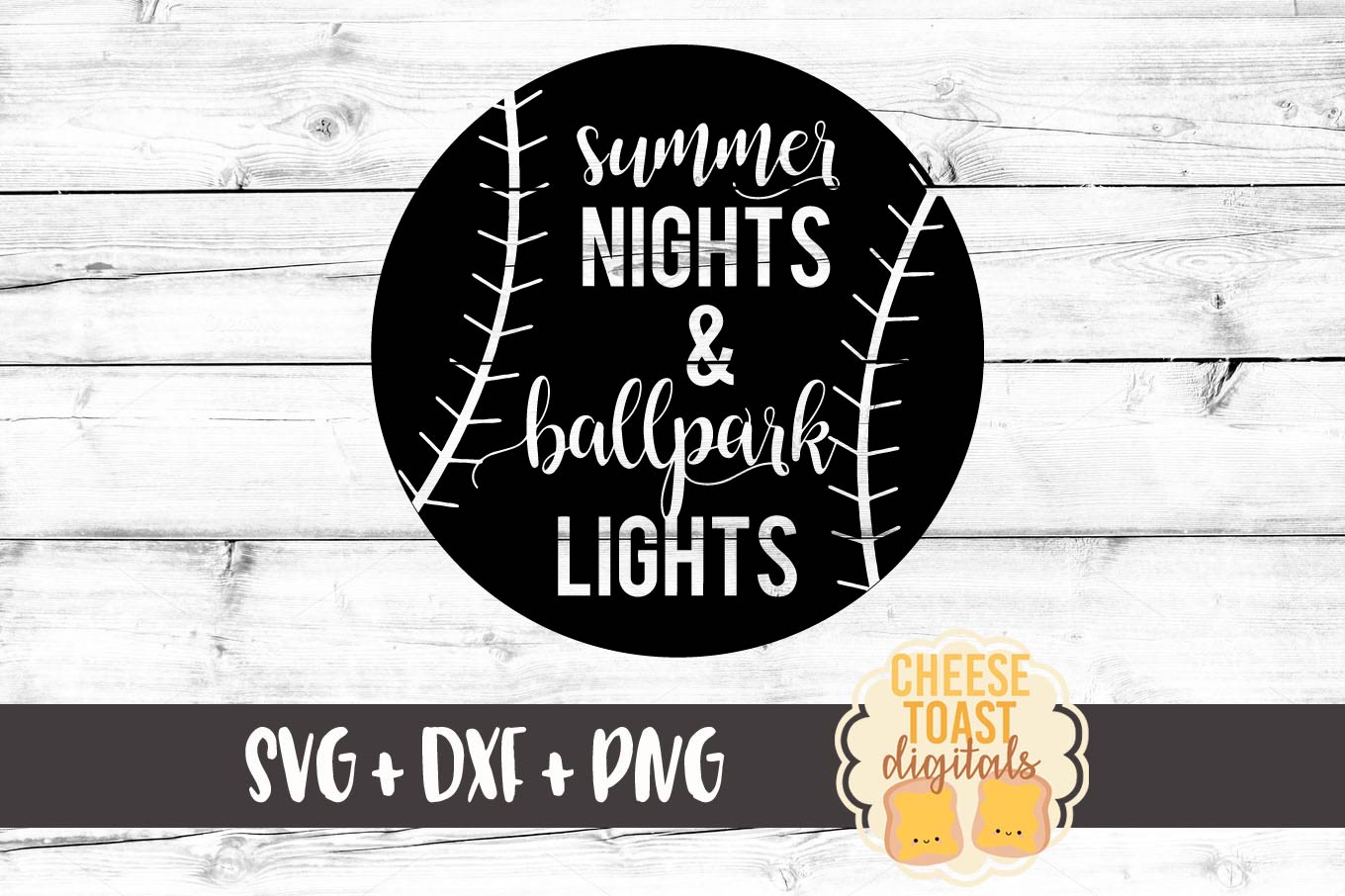 Download Summer Nights & Ballpark Lights - Baseball SVG