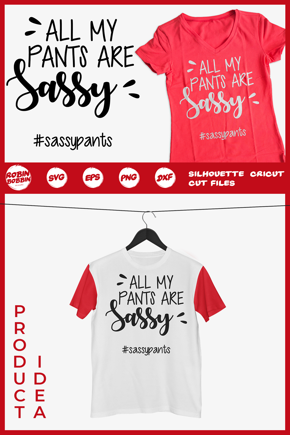 Download All My Pants Are Sassy SVG - Funny Quotes SVG