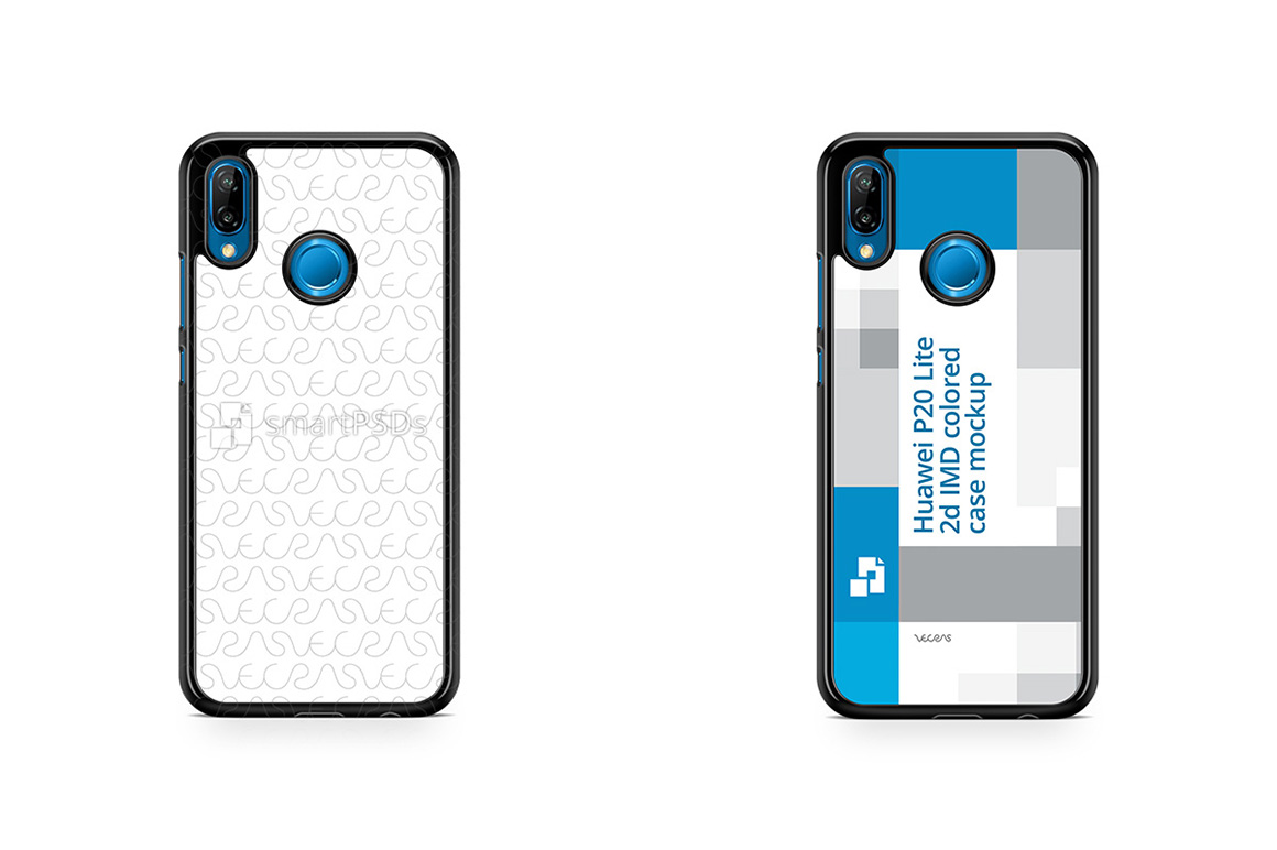 Download Huawei P20 Lite 2d PC Colored Case Design Mockup 2018 (82727) | Mock Ups | Design Bundles