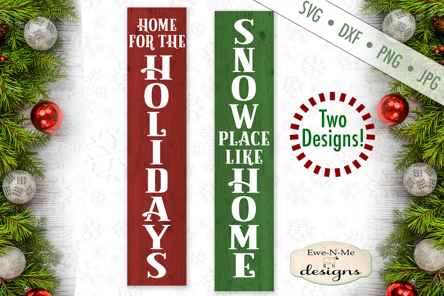 Download Home For The Holidays - Snow Place Like Home - Vertical SVG