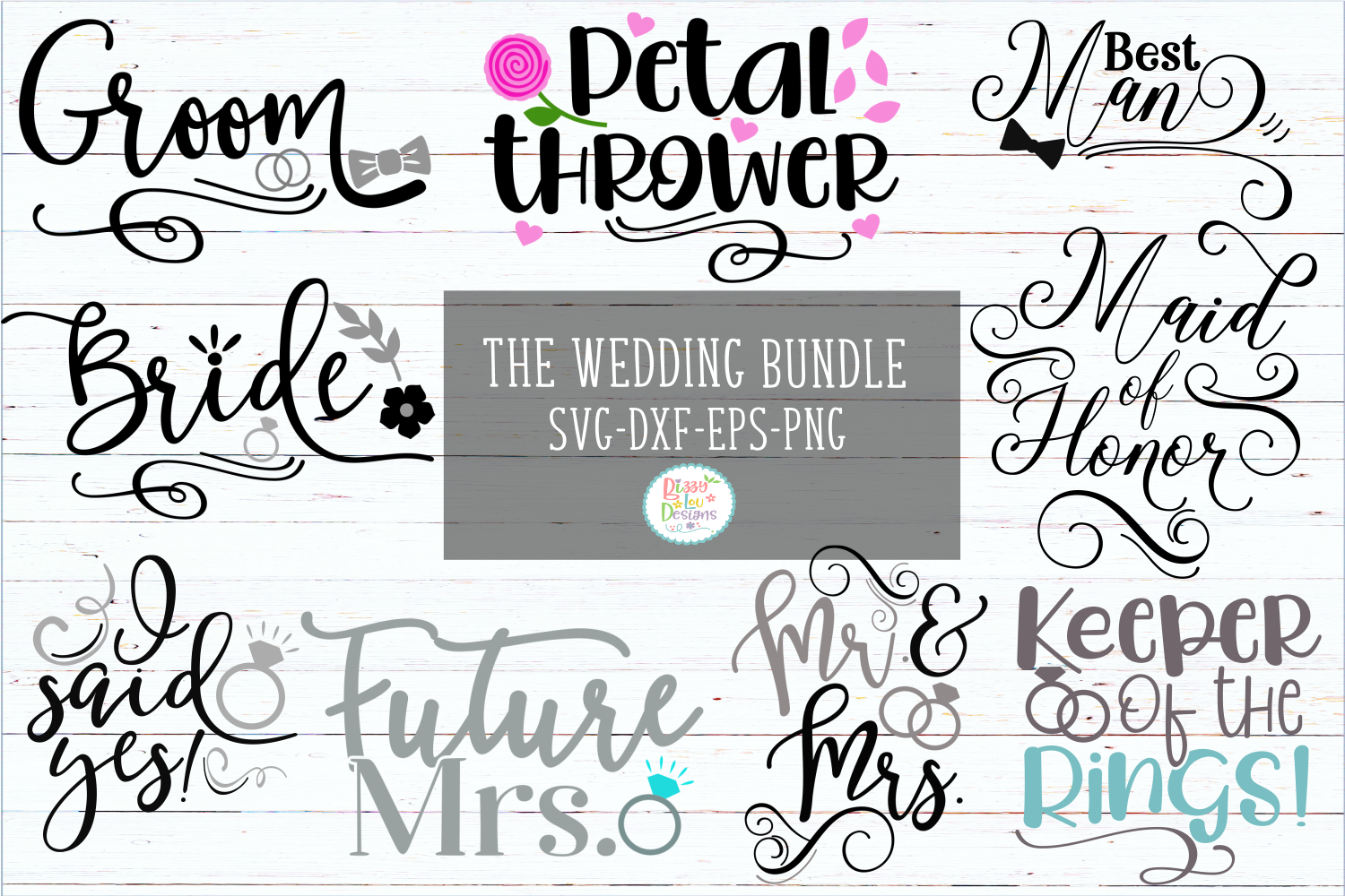 Download Wedding Bundle Wedding SVG Bundle Engagement SVG Bundle (184948) | SVGs | Design Bundles