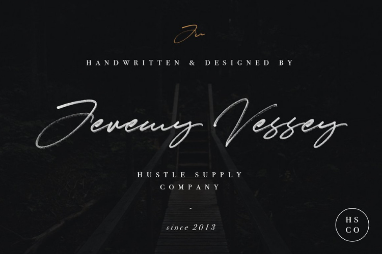 Download JV Signature SVG - Opentype SVG FONT (168961) | Script ...